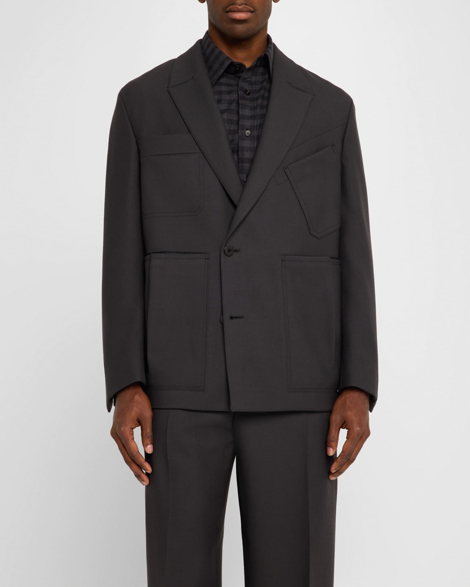 Men's Gardener Wool Single-Breasted Jacket Product Image