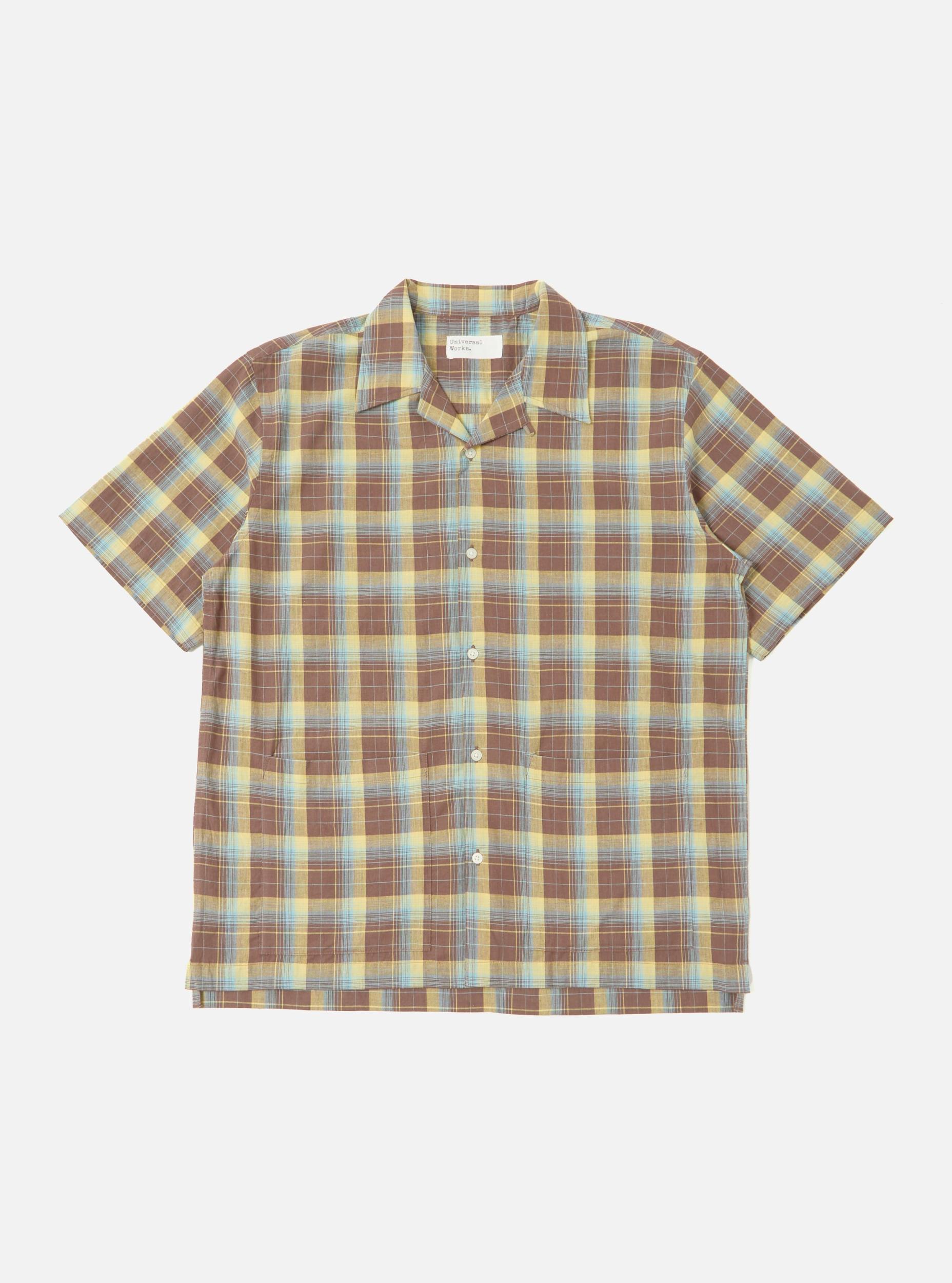 Yellow/Brown Check Short Pyjama Set Product Image