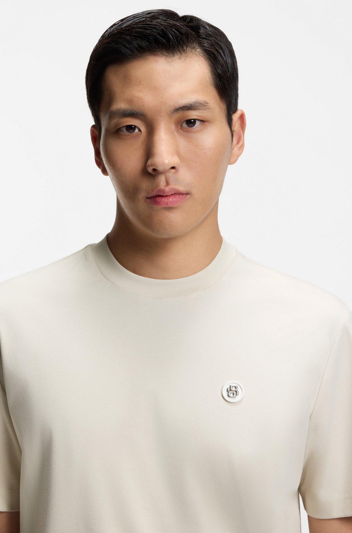 Mercerized-cotton T-shirt with Double B monogram Product Image