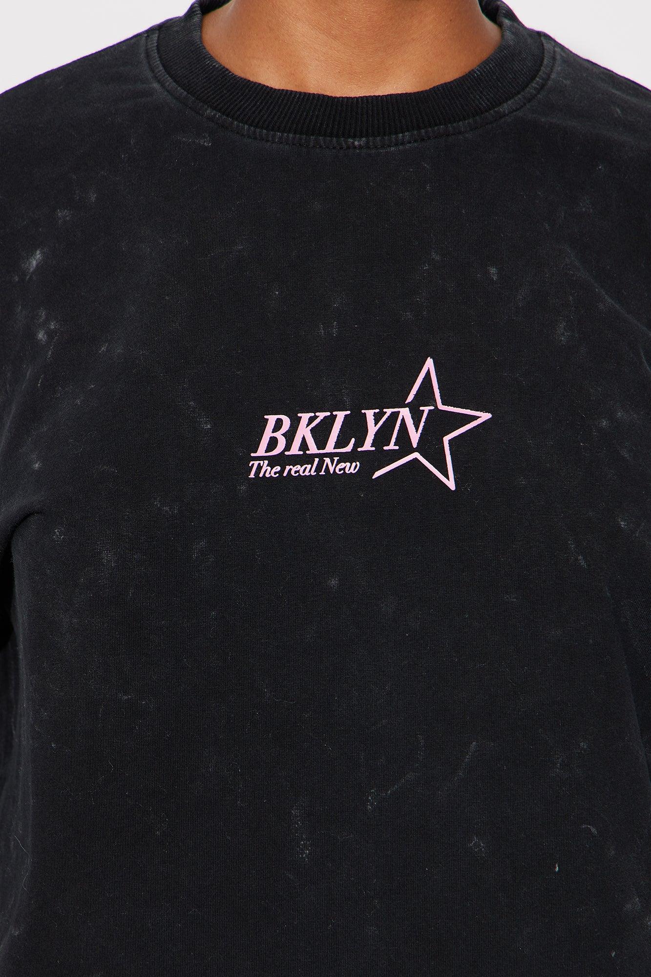 Brooklyn Star Washed Tee - Black Product Image