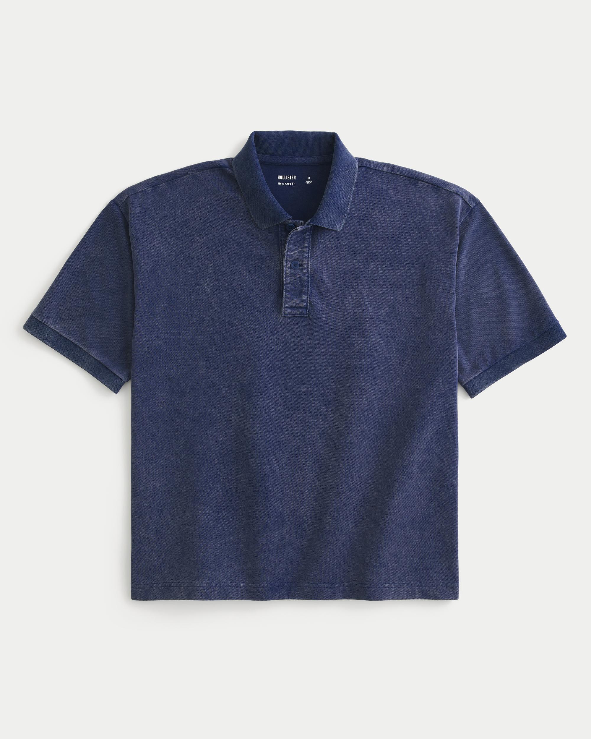 Boxy Crop Polo Product Image