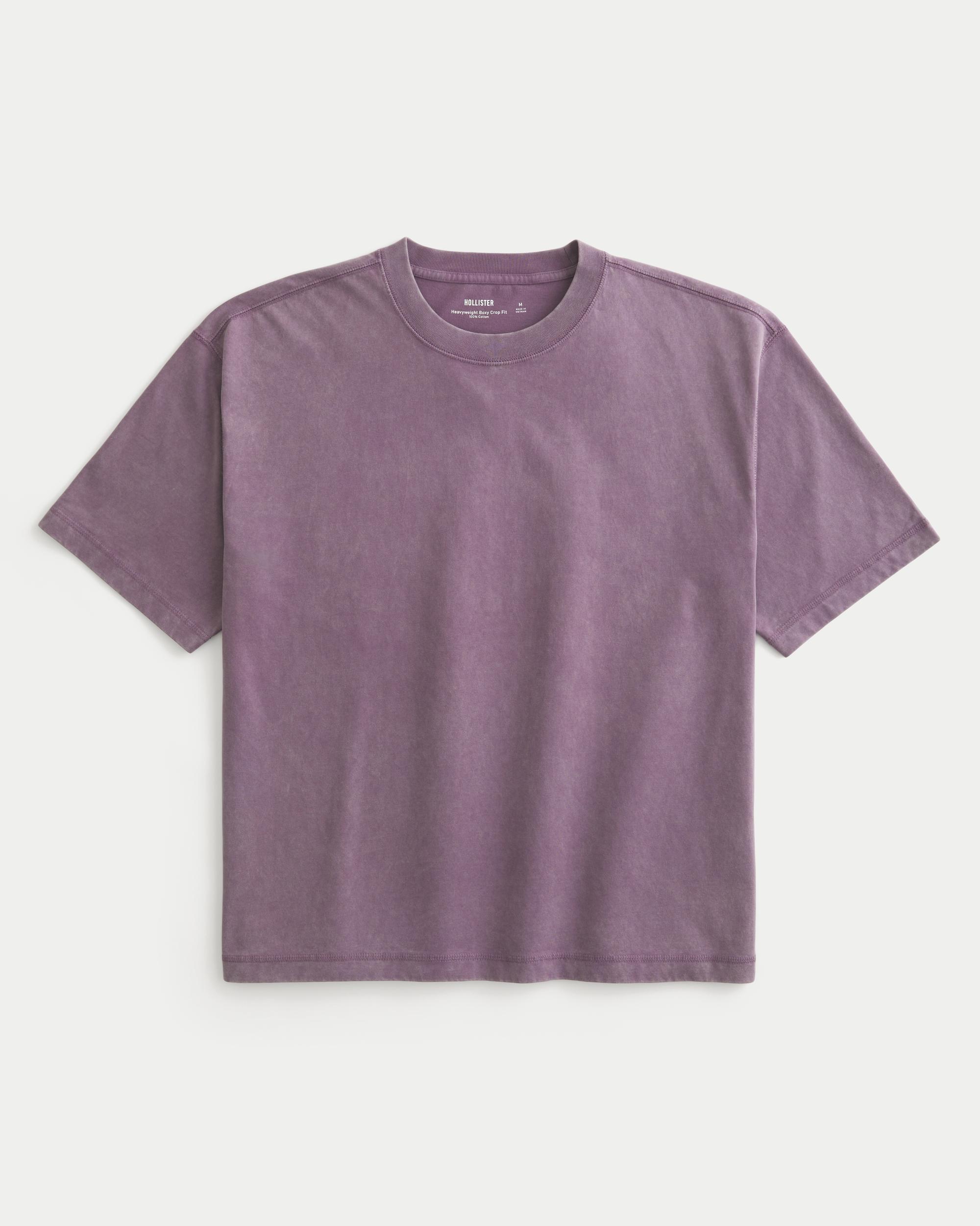 Boxy Heavyweight Crop Crew T-Shirt Product Image