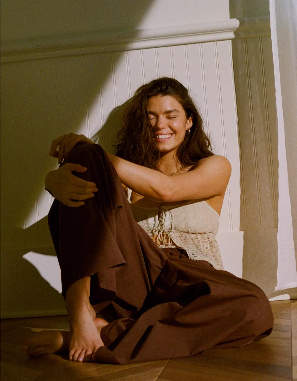 Aerie Off-Duty Poplin Trouser PJ Product Image