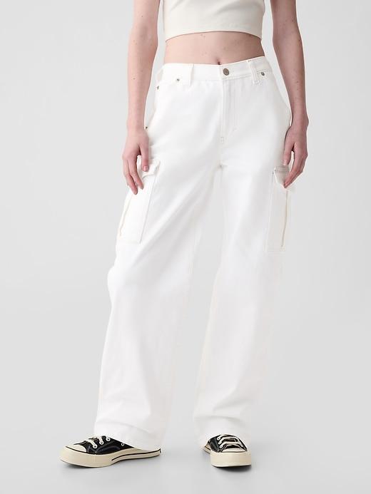 Mid Rise Corduroy '90s Loose Cargo Pants Product Image