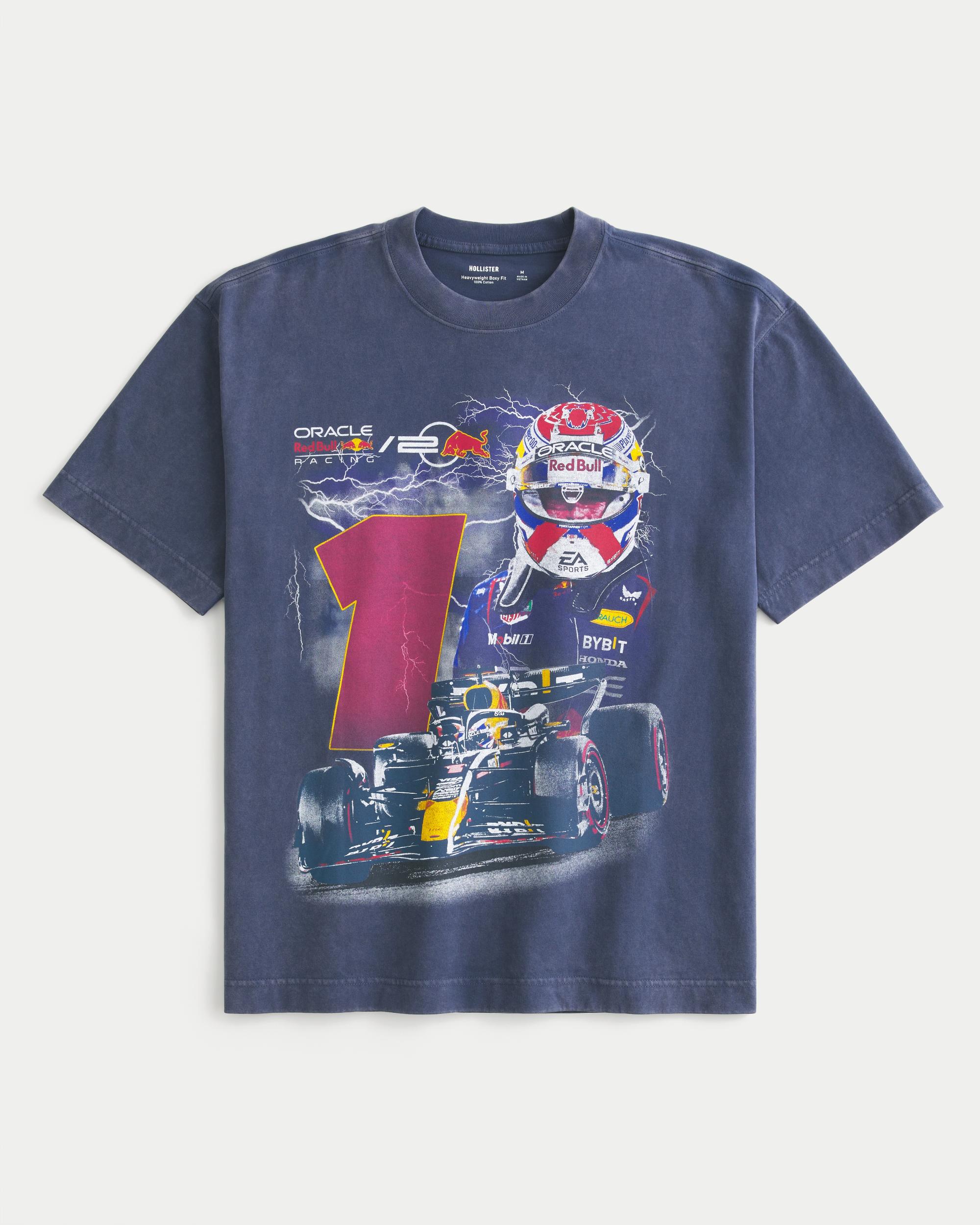 Boxy Heavyweight Oracle Red Bull Racing Graphic Tee Product Image