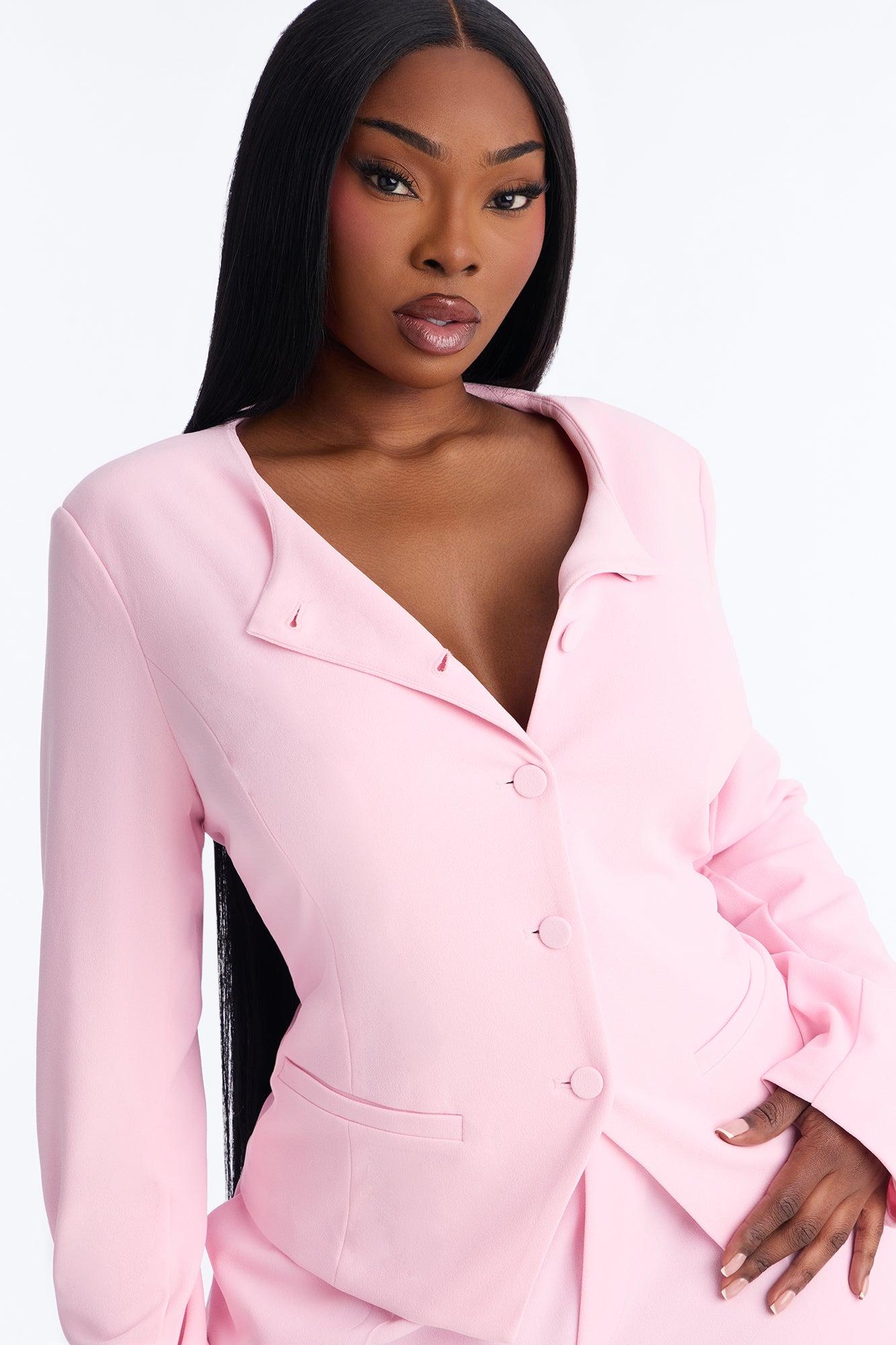 Mission Accomplished Blazer - Light Pink Female Product Image