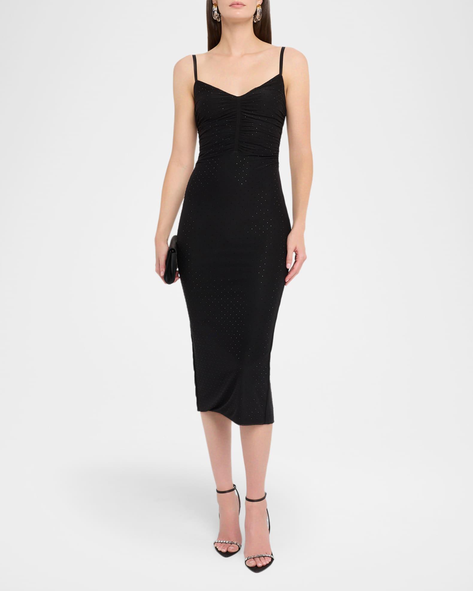 Narissa Embellished Shirred Midi Dress Product Image