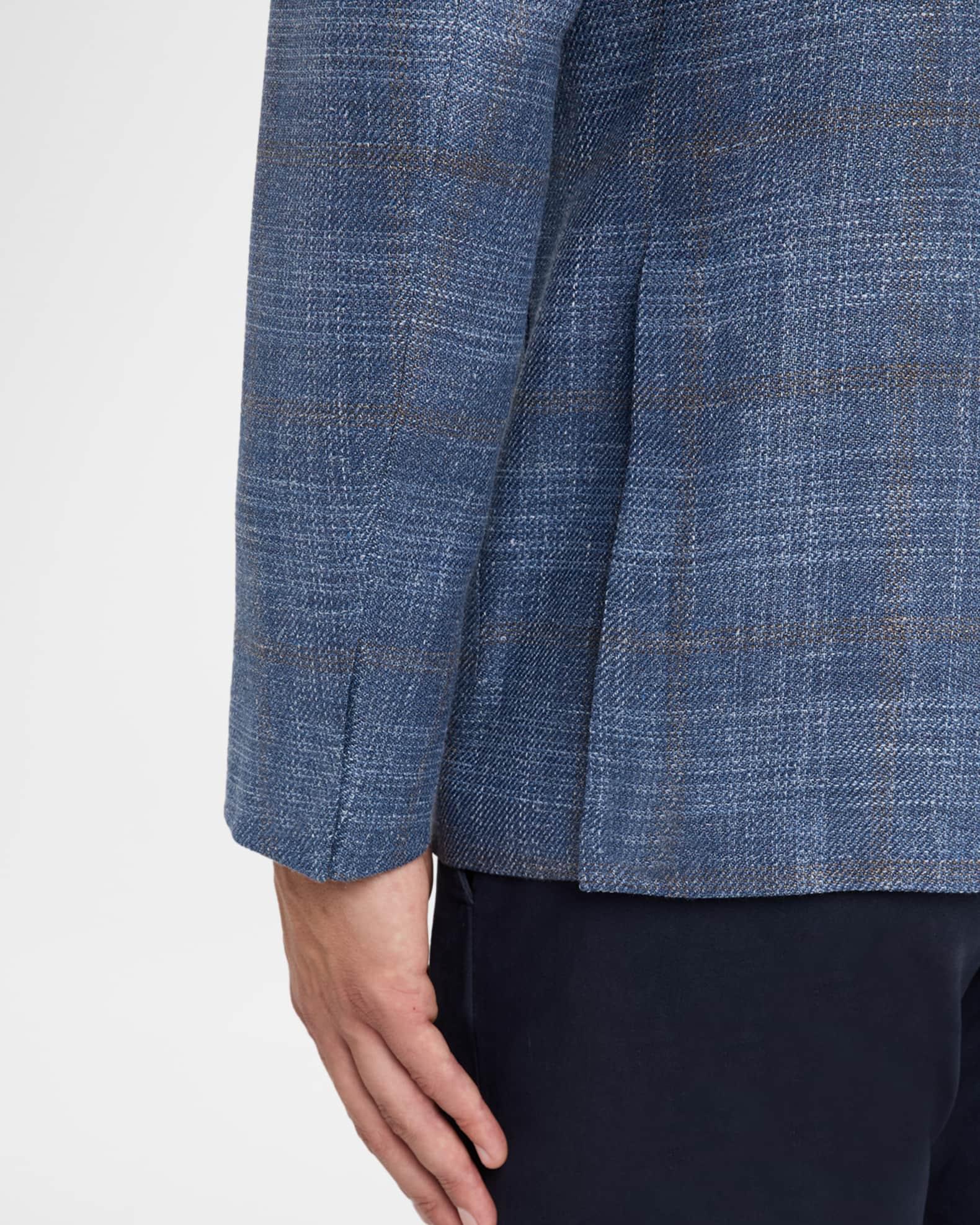 Men's Melange Windowpane Winter Crossover Sport Coat Product Image