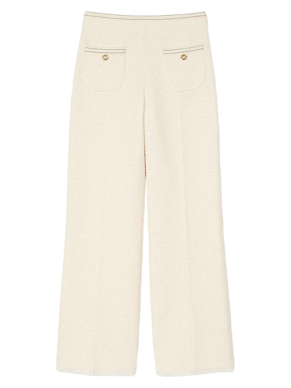 Womens Decorative Tweed Trousers Product Image