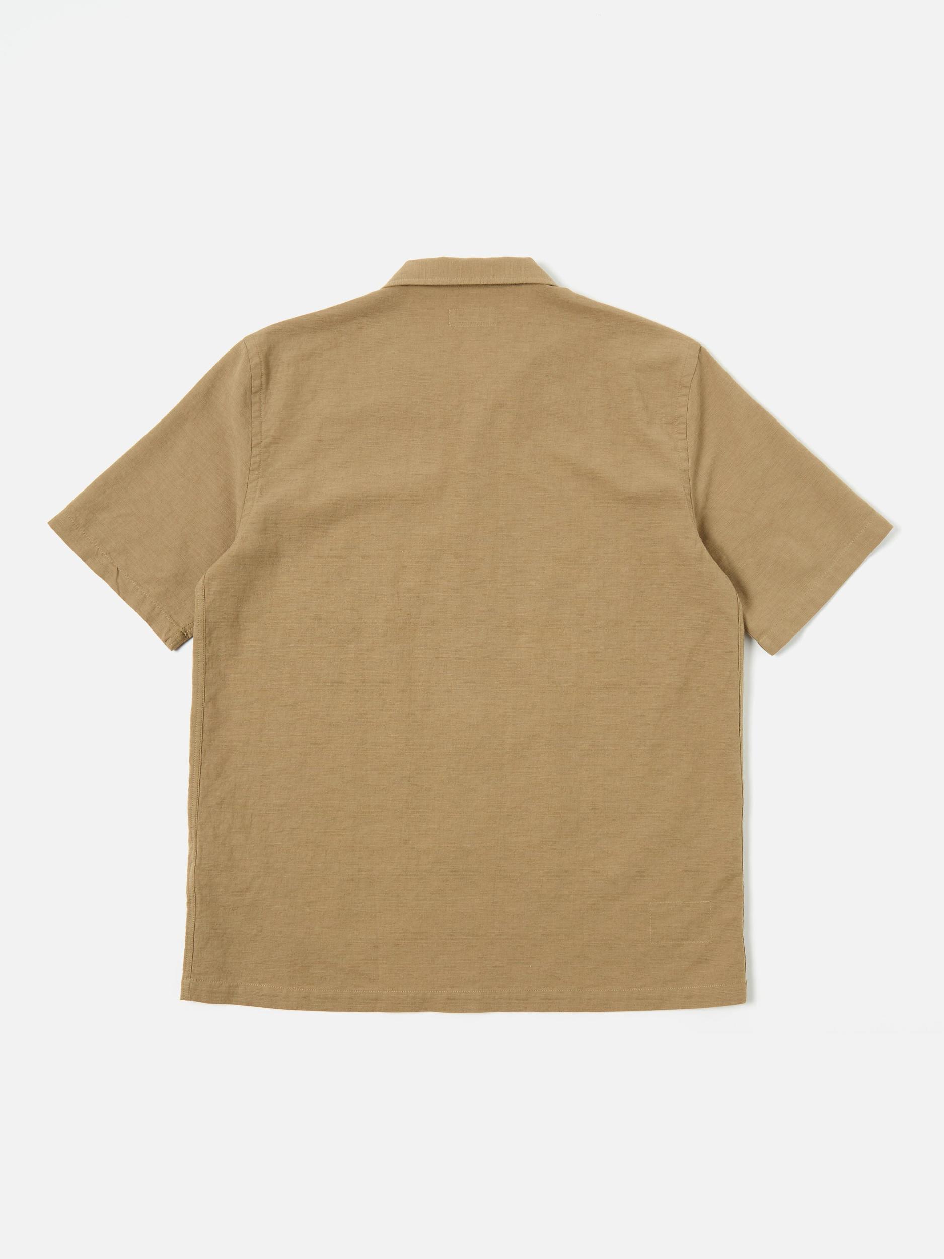 Universal Works Road Shirt in Olive Kamura Cotton Product Image