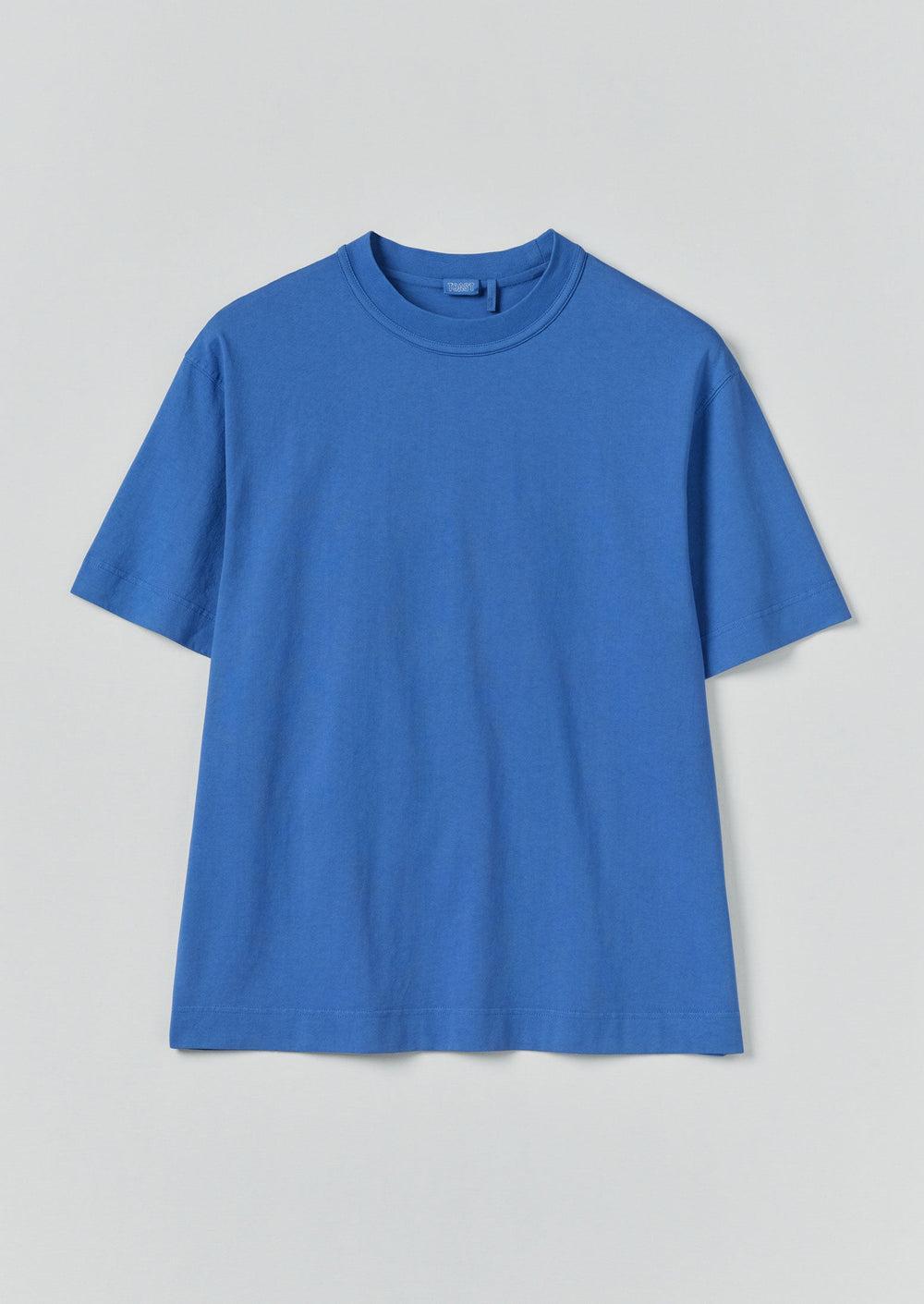 Cotton Relaxed Tee | Azure Product Image