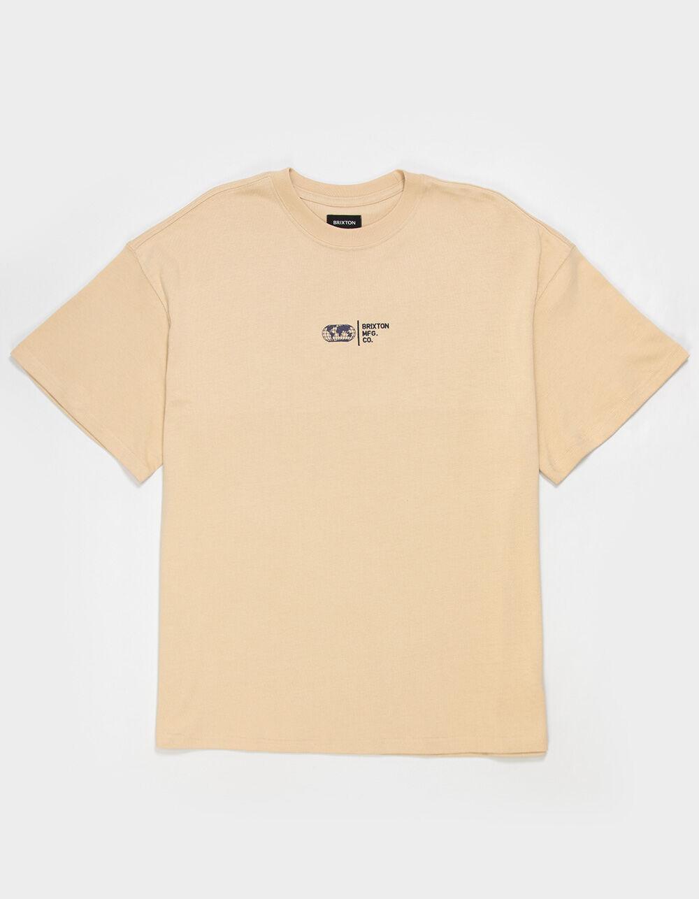 BRIXTON Union Mens Relaxed Heavyweight Tee - CREAM Product Image