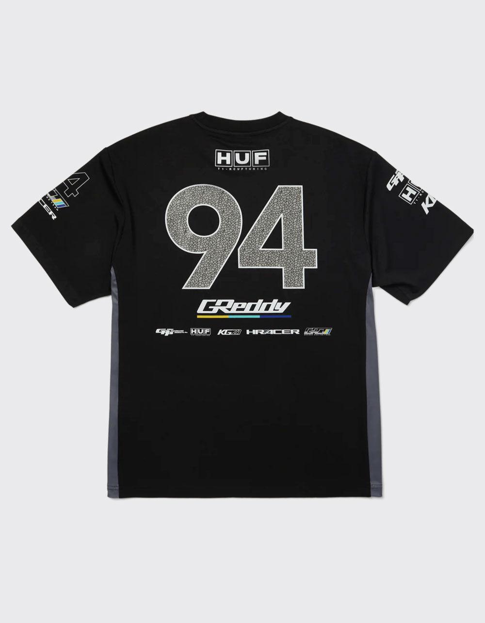 HUF X GReddy Mens Formula Jersey - BLACK Product Image