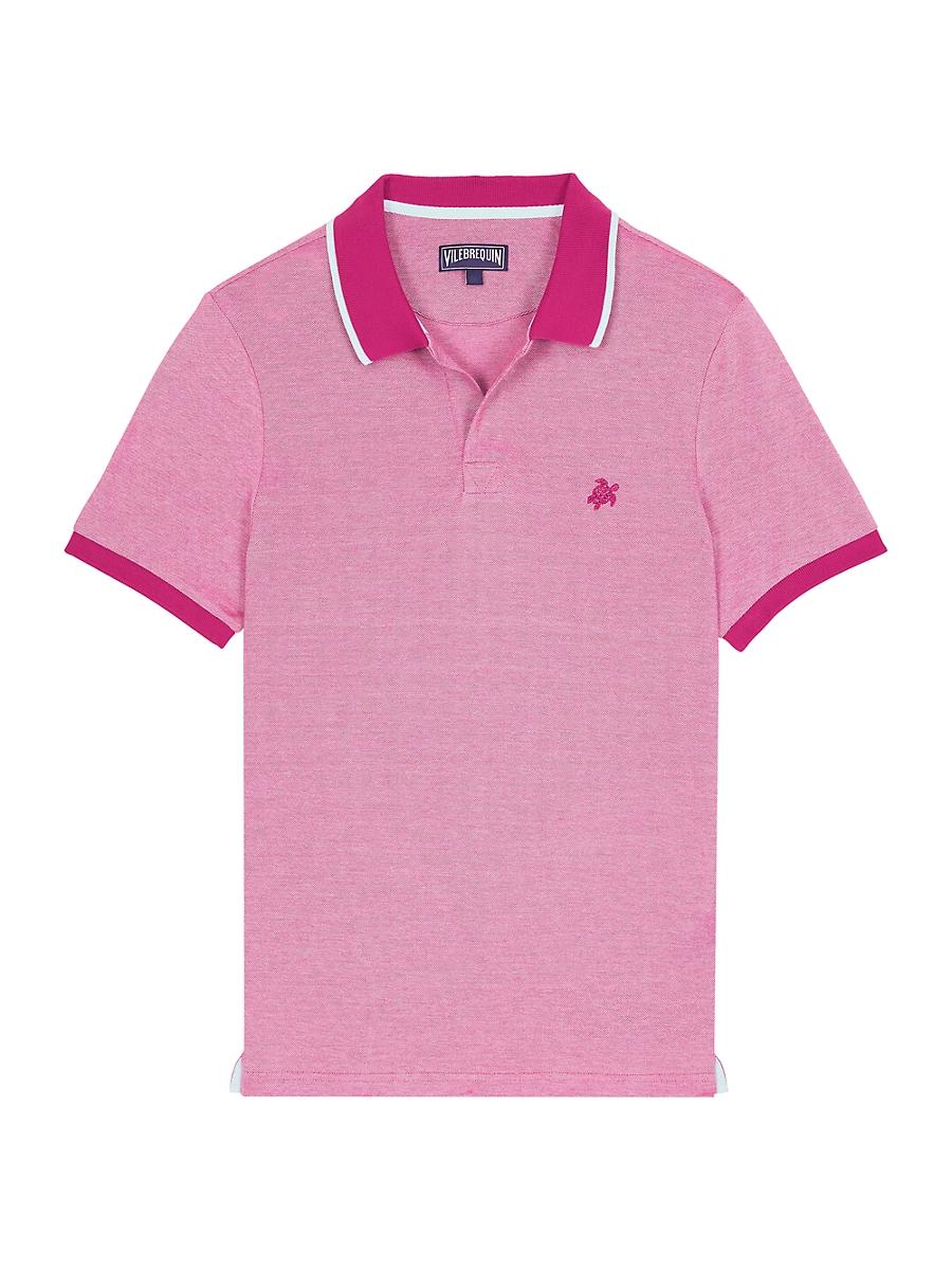 Mens Pique Changeant Polo Shirt Product Image