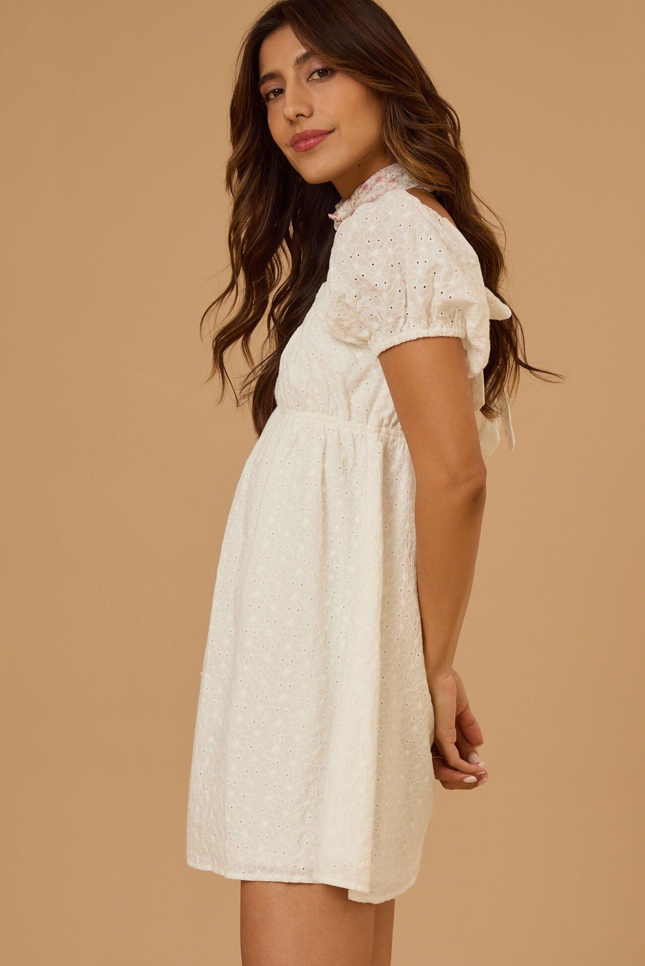 Aubrey Puff Sleeve Mini Dress Product Image