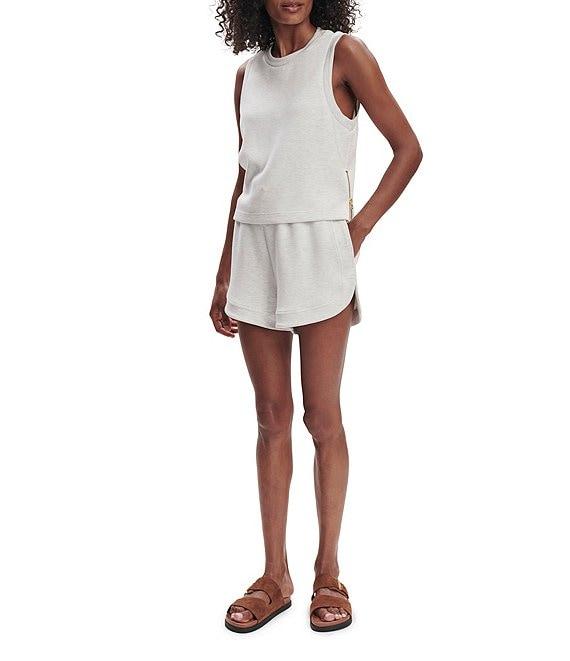 Varley Shea Crew Neck Sleeveless Double Soft Cropped Tank Product Image