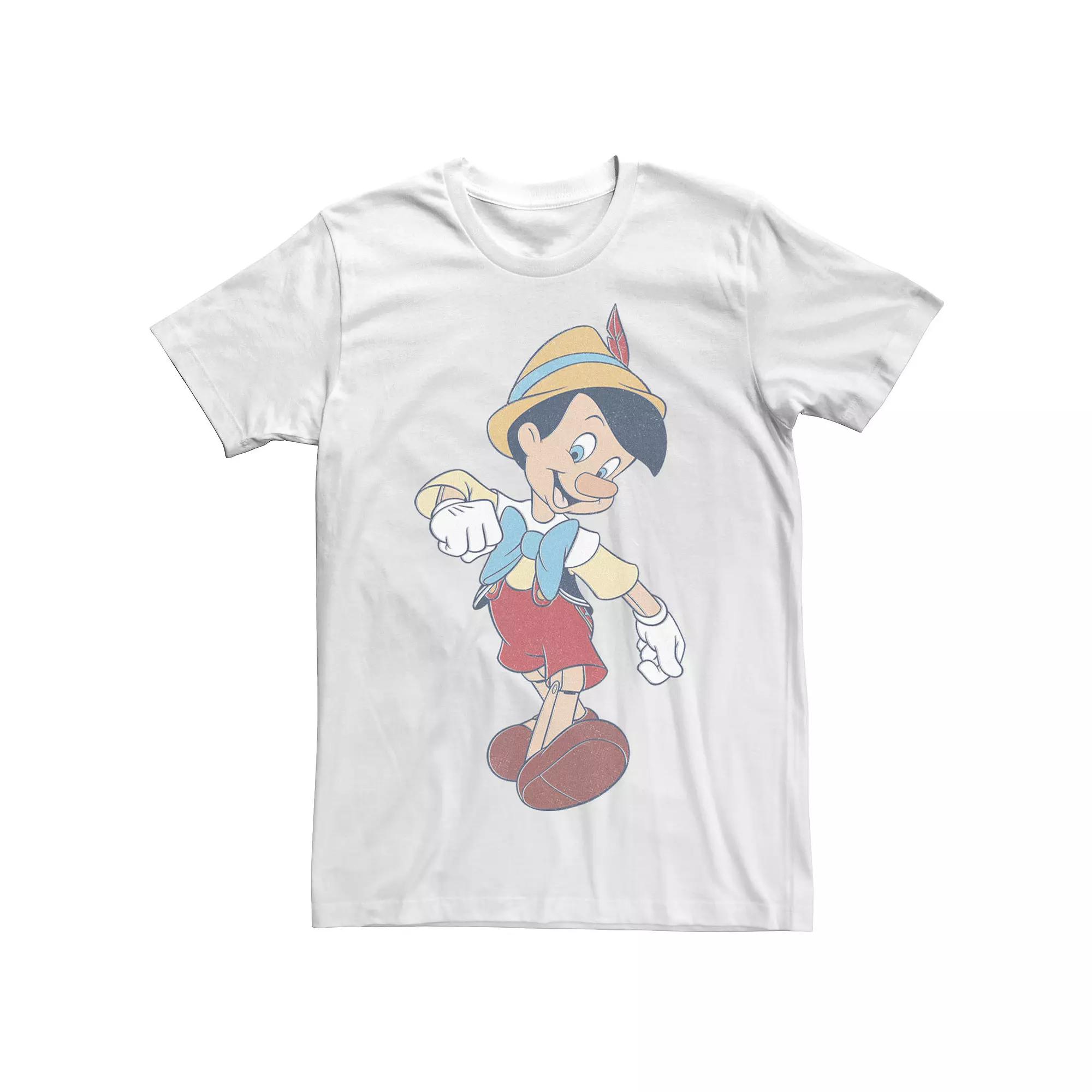 Big & Tall Disney Pinocchio Vintage Portrait Tee, Men's, Size: XXL Tall, White Product Image