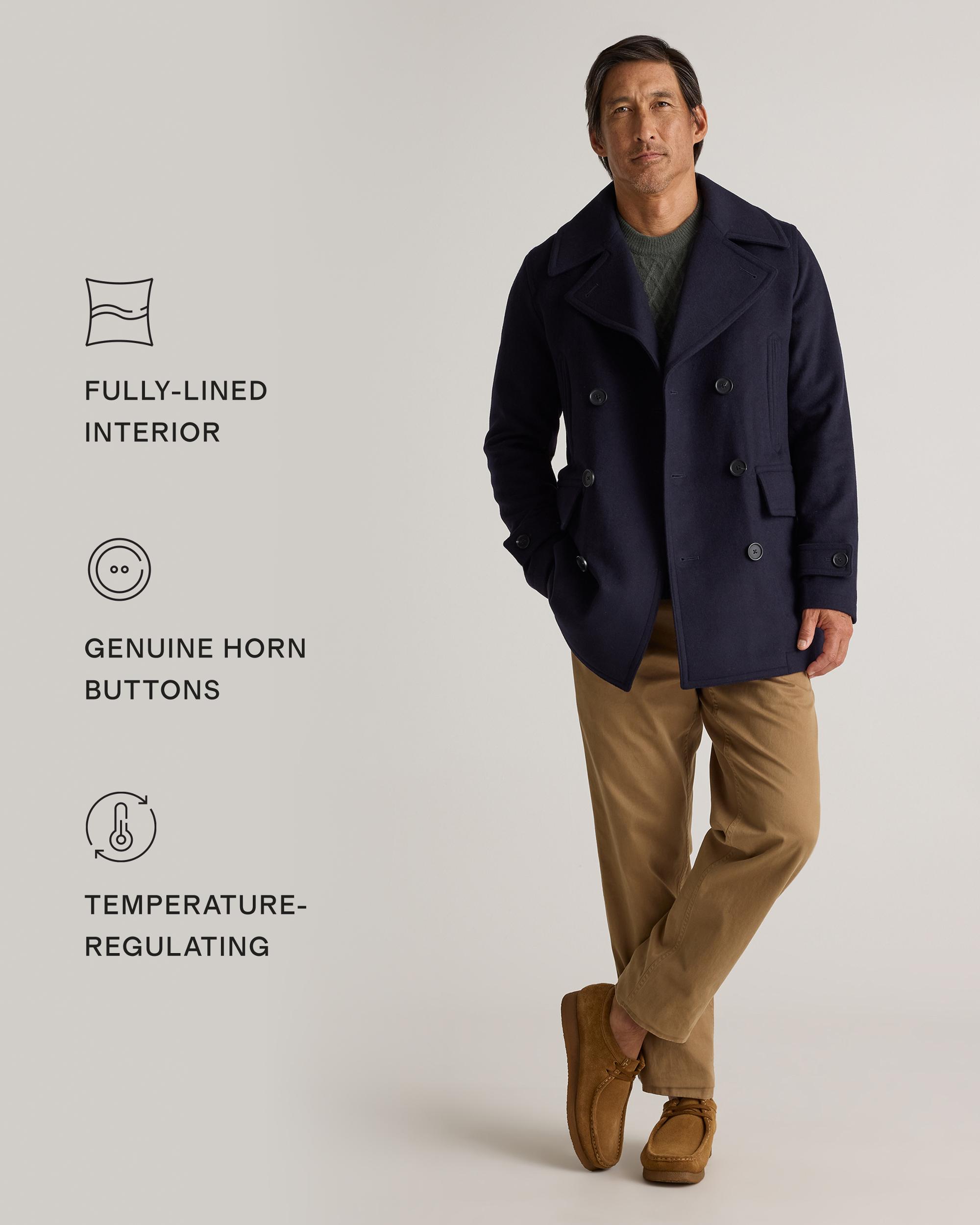 Quince | Men's Italian Wool Peacoat Wool/Nylon Product Image