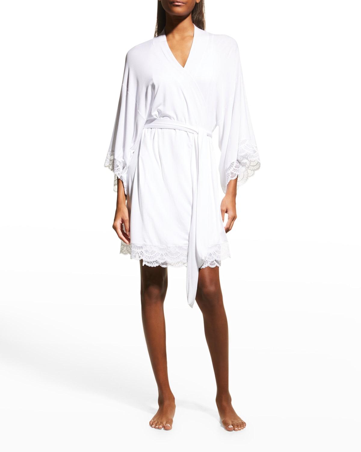 Womens Mariana Modal Lace-Trim Robe Product Image