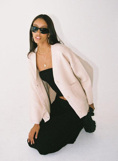Burke Cardigan Cream Product Image