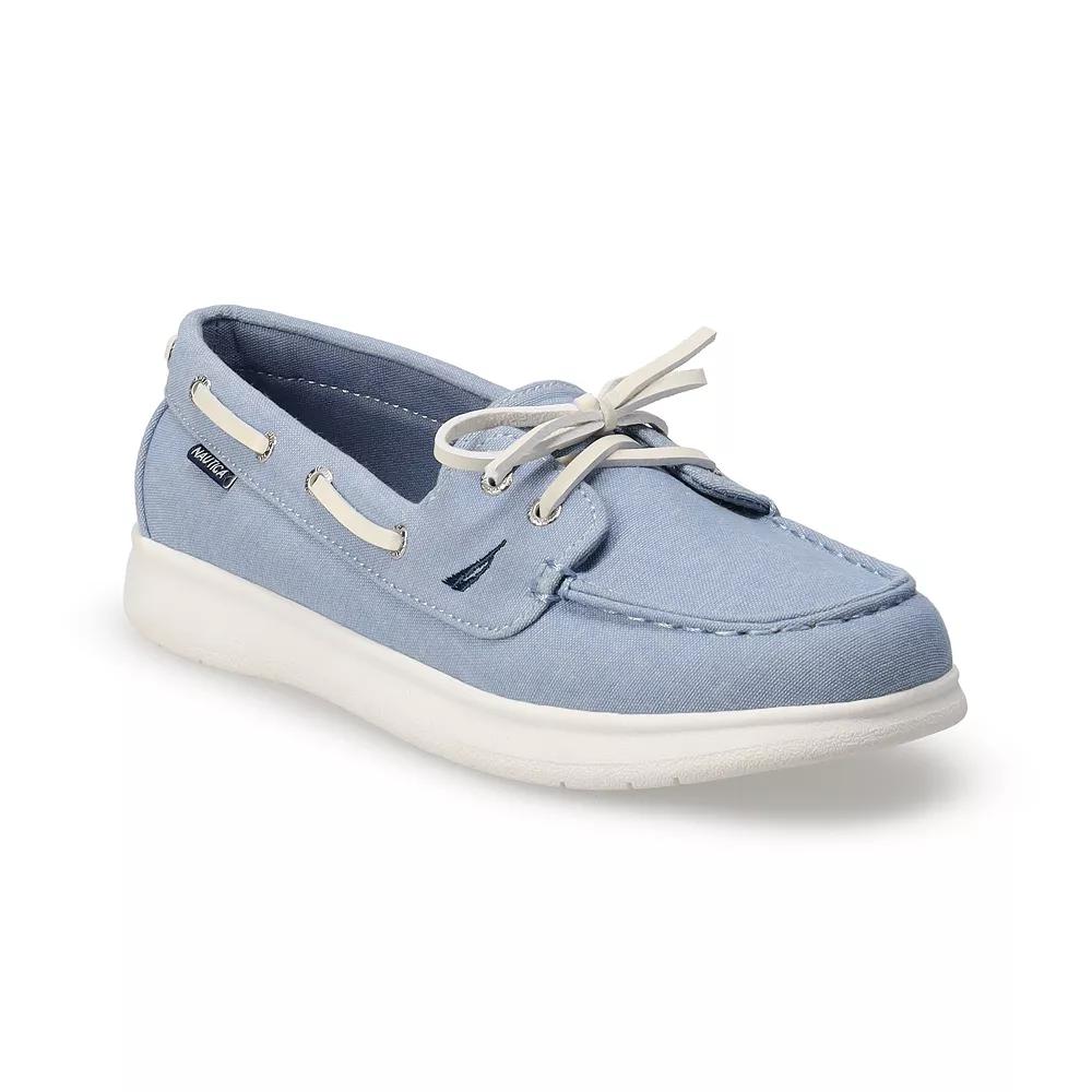 Nautica Womens Boat Shoes Blue Product Image
