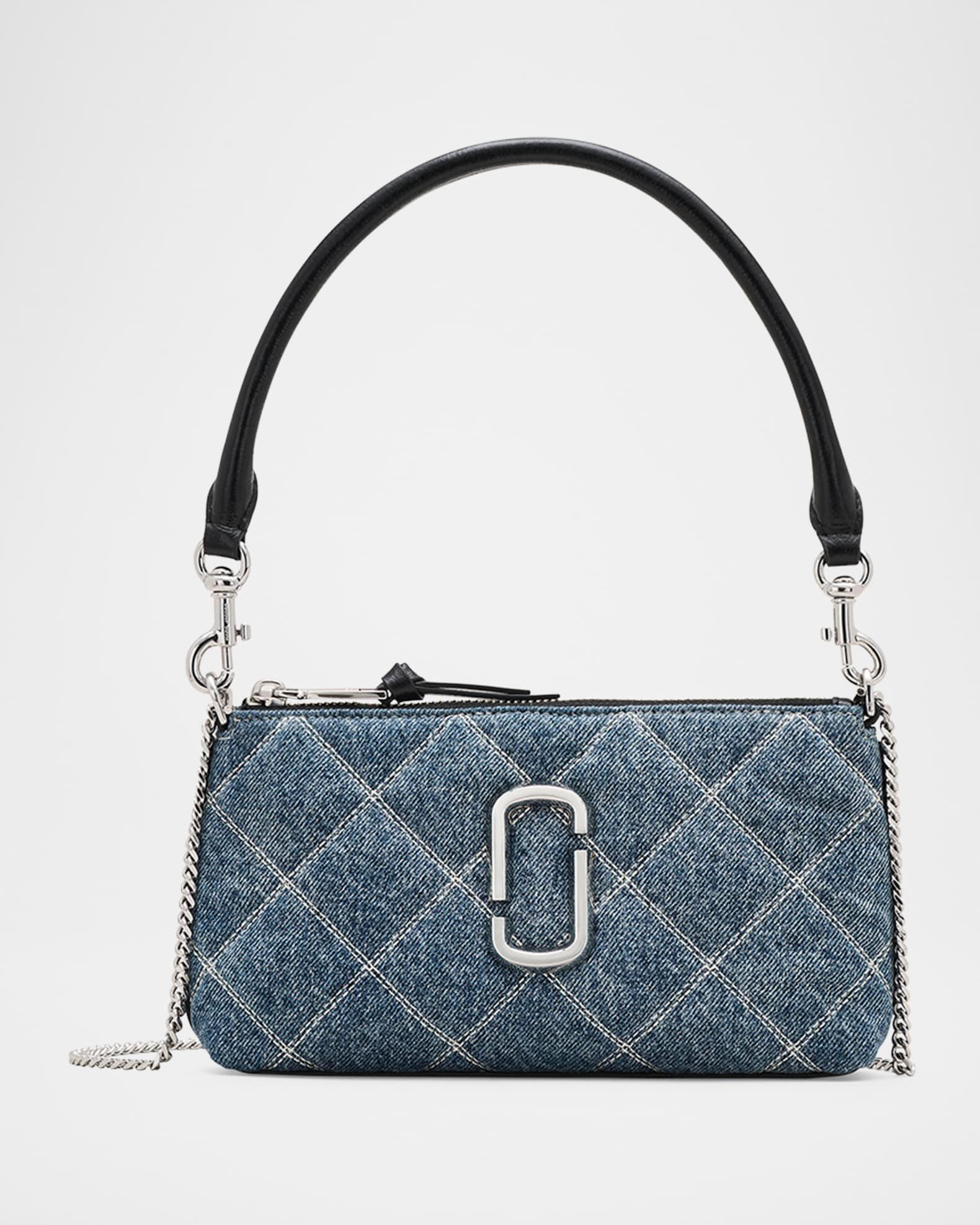 Snapshot Quilted Denim Shoulder Bag Product Image