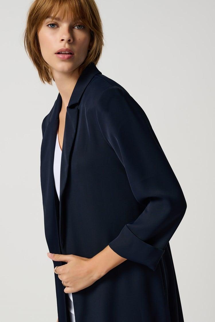 Classic Long Blazer- Midnight Blue Product Image