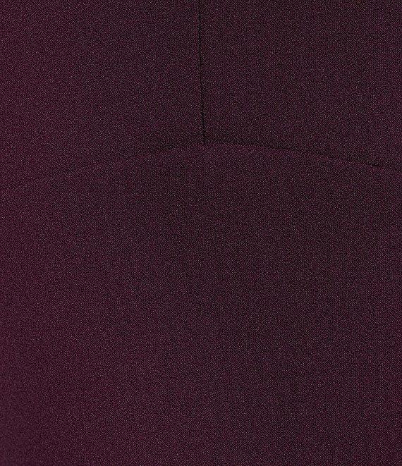 Calvin Klein Short Sleeve Split V-Neck Scuba Crepe Sheath Dress Product Image