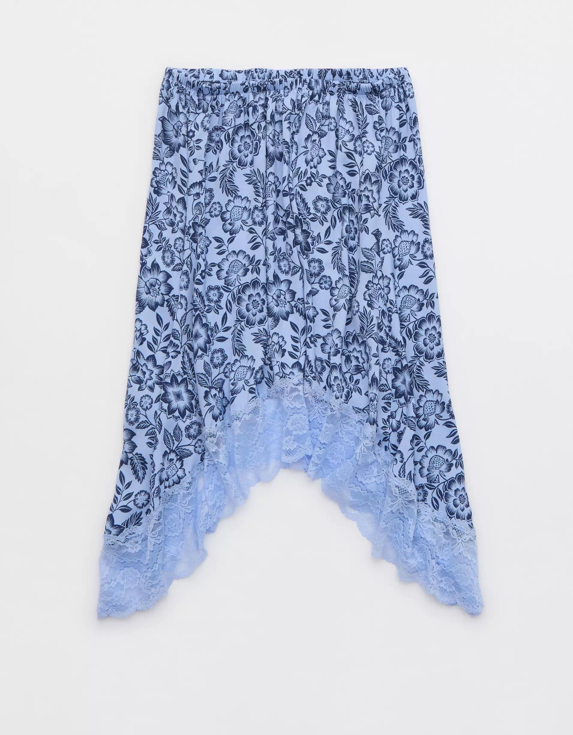 Aerie Handkerchief Midi Skirt Product Image