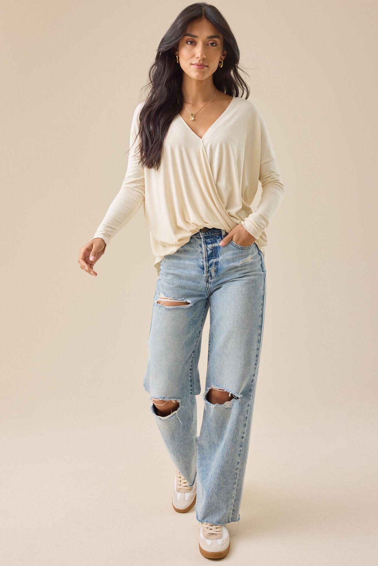 Christina Wrap Front Blouse Product Image