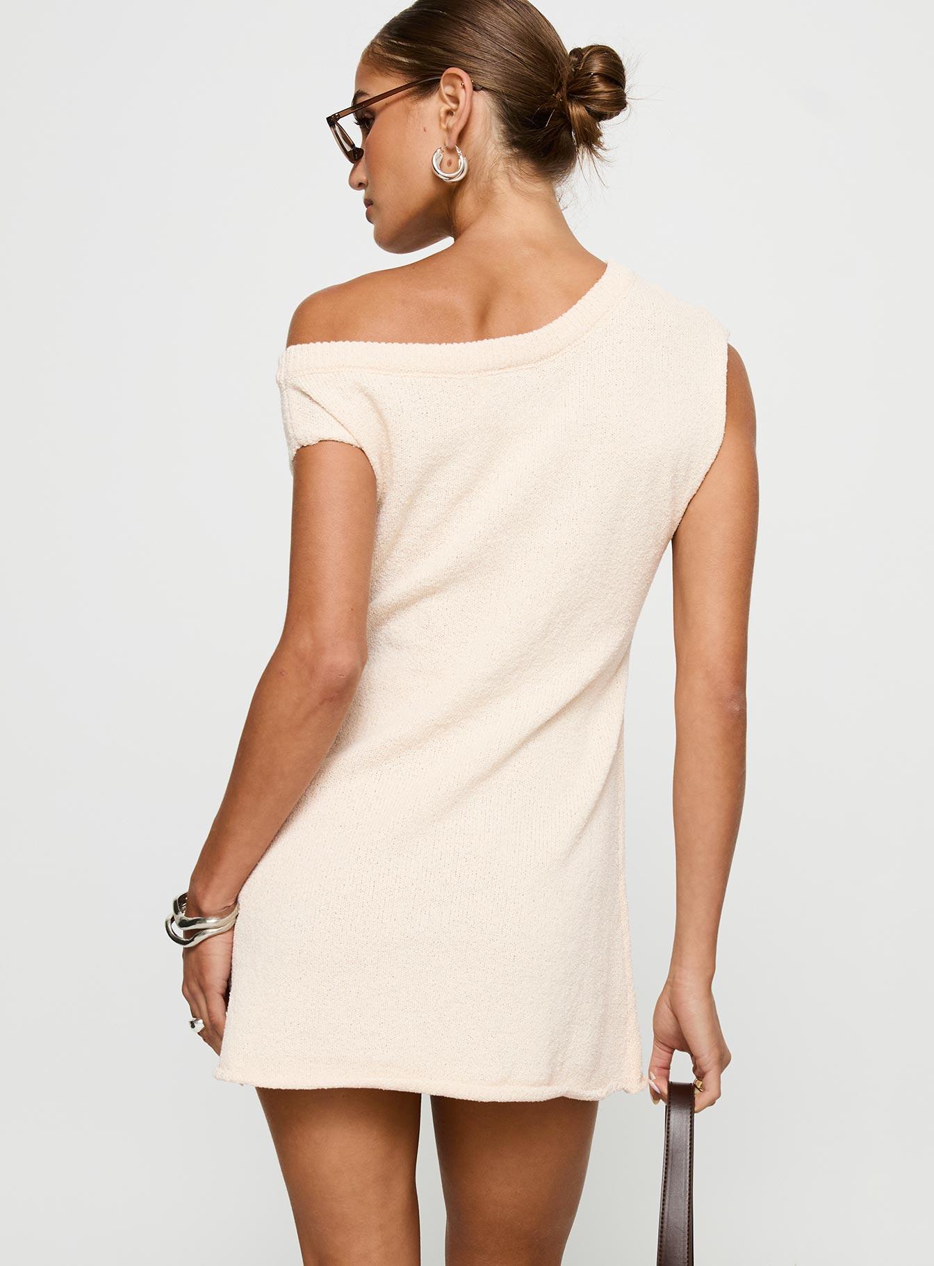 Liberation Off The Shoulder Mini Dress White Product Image