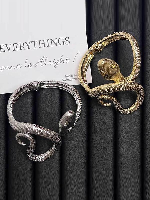 Geometric Snake Shape Solid Color Bracelet Accessories Product Image