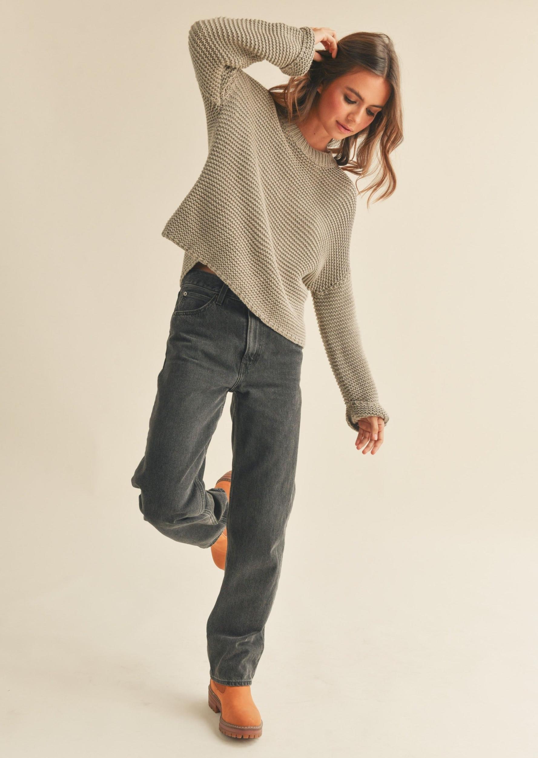 Knitted Round Neck Sweater Product Image