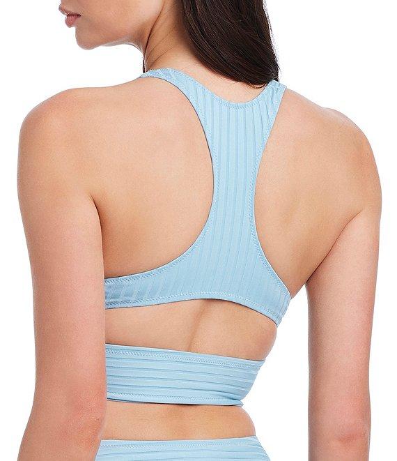 Sanctuary Refresh Texture Rib V-Waist Hipster Swim Bottom Product Image