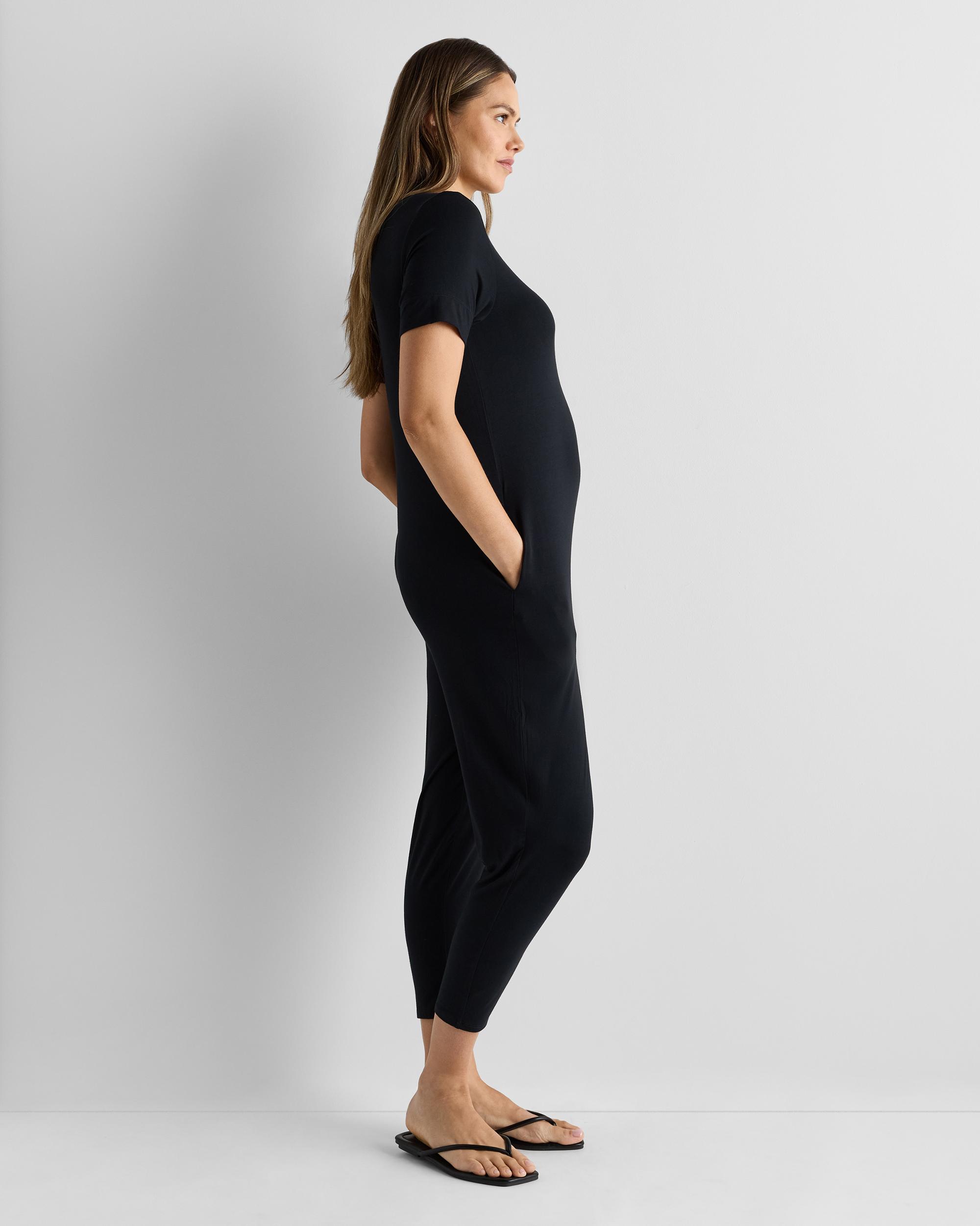 Quince | Women's Bamboo Jersey Maternity Everyday Jumpsuit Product Image