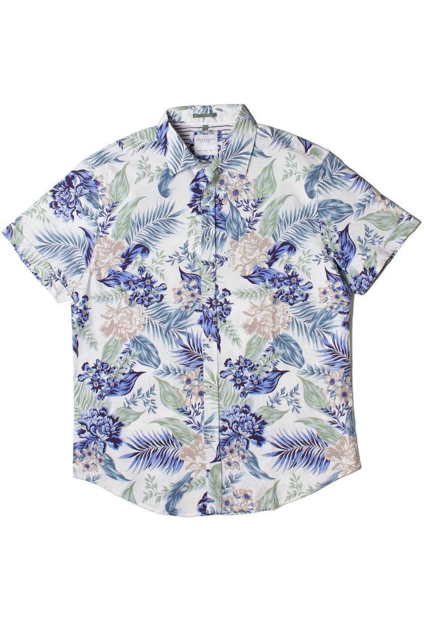 Muted Floral Palms Hawaiian Shirt Product Image