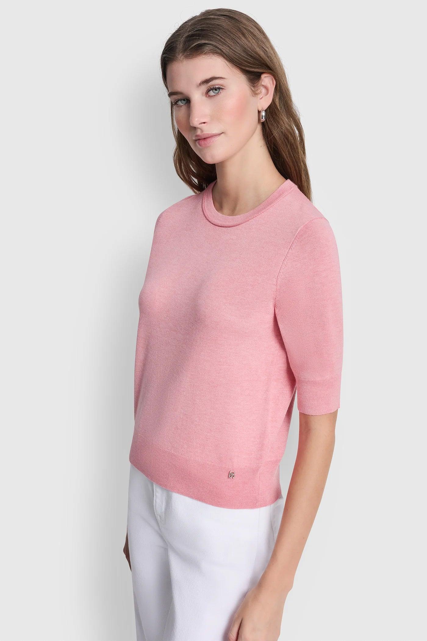 ELBOW SLEEVE CREW NECK SWEATER Product Image