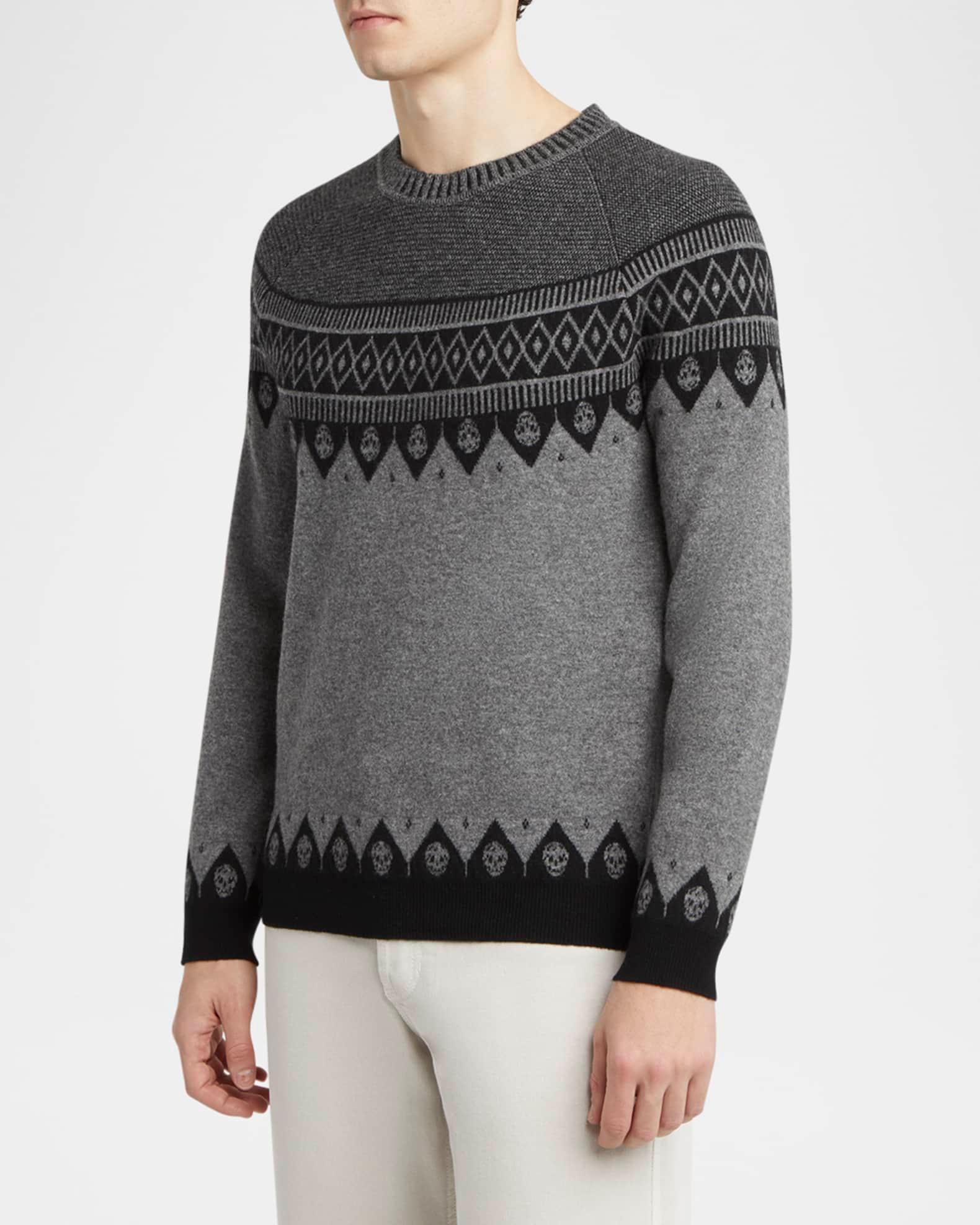 Men's Skull Fair Isle Sweater  Product Image