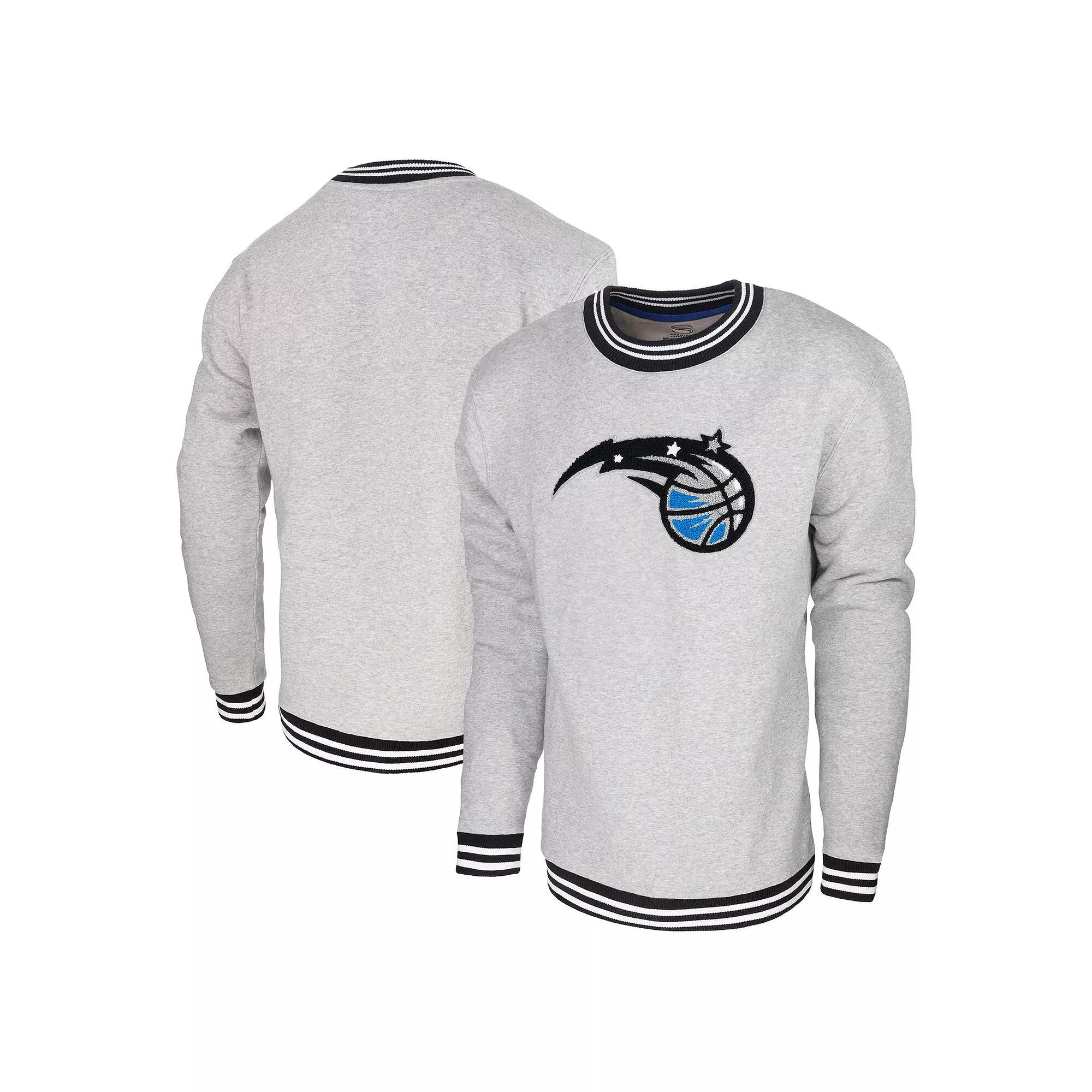 Men's Stadium Essentials Heather Gray Orlando Magic Club Level Pullover Sweatshirt, Adult Unisex,  Product Image