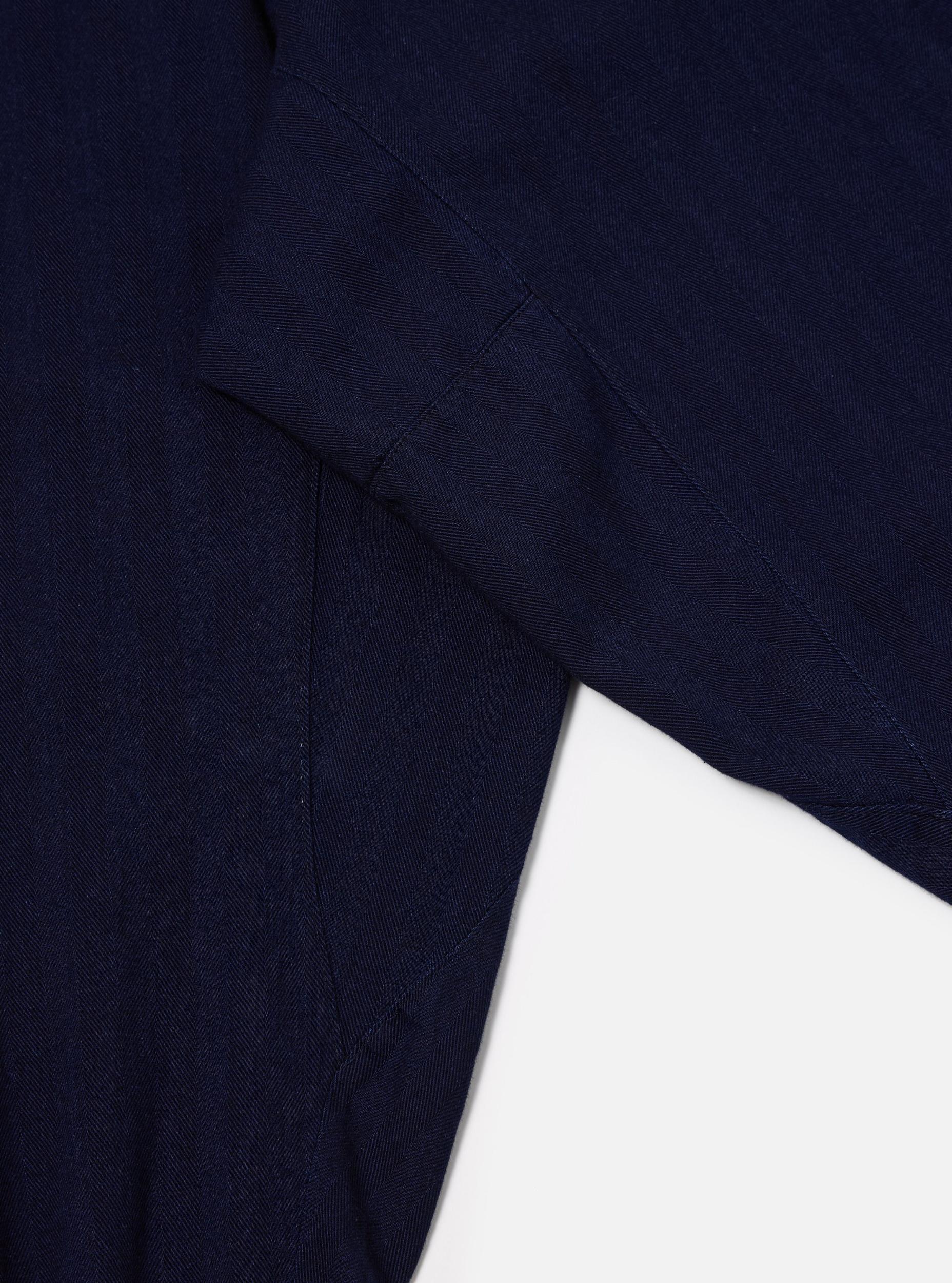 Indigo Herringbone Denim Braga Pant Product Image