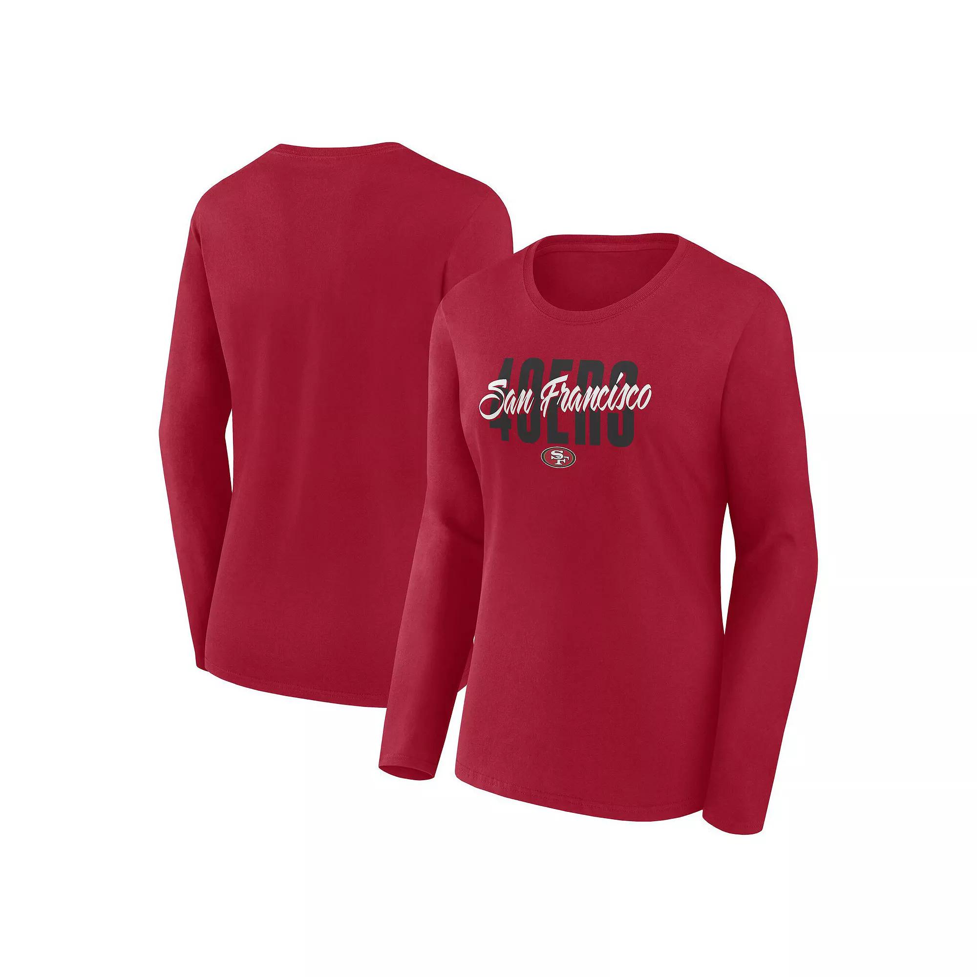 Women's Aqua Miami Dolphins Grip Long Sleeve T-Shirt,  Product Image