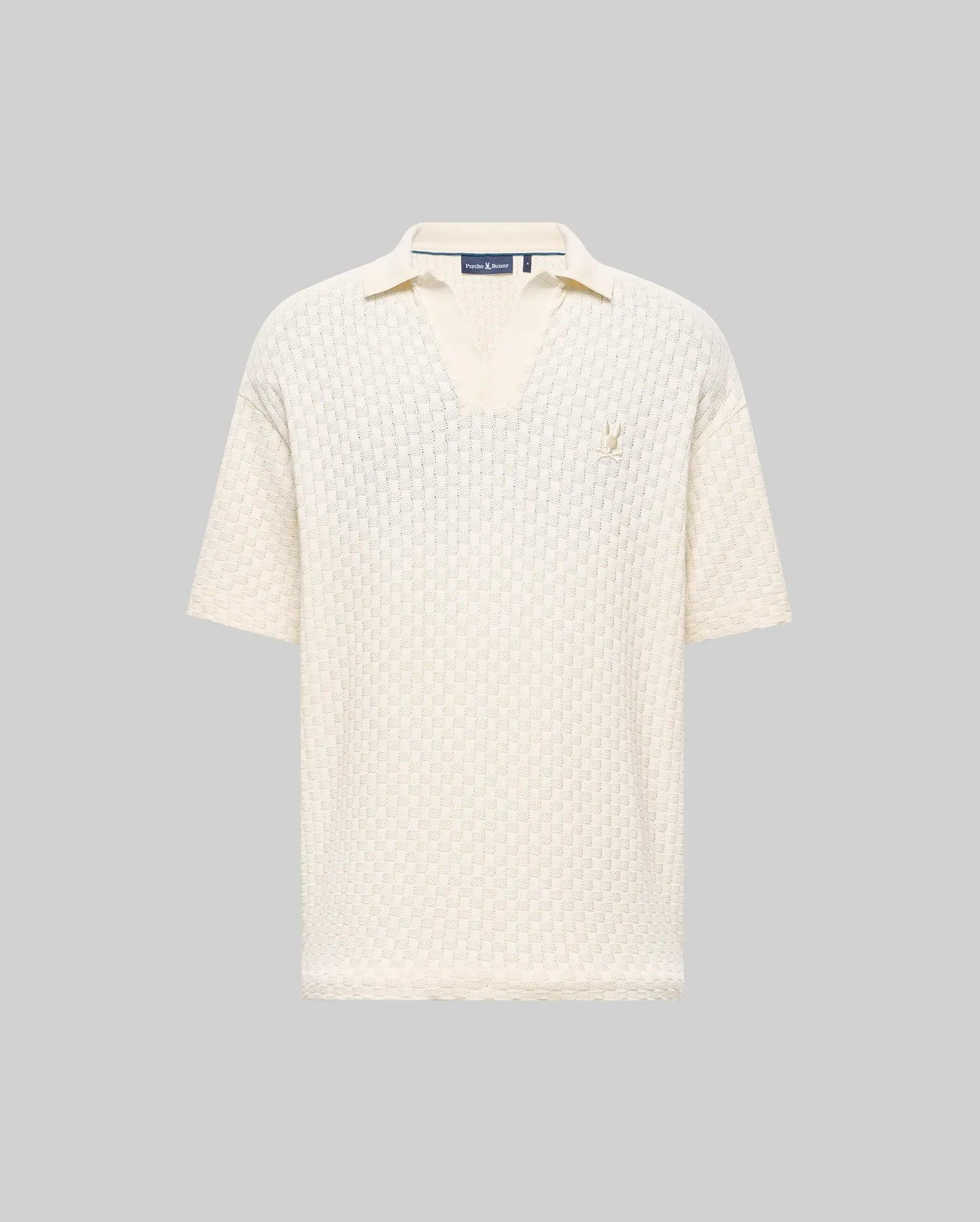 MENS KAIRO JOHNNY COLLAR CROCHET POLO - MT0100100 Male Product Image