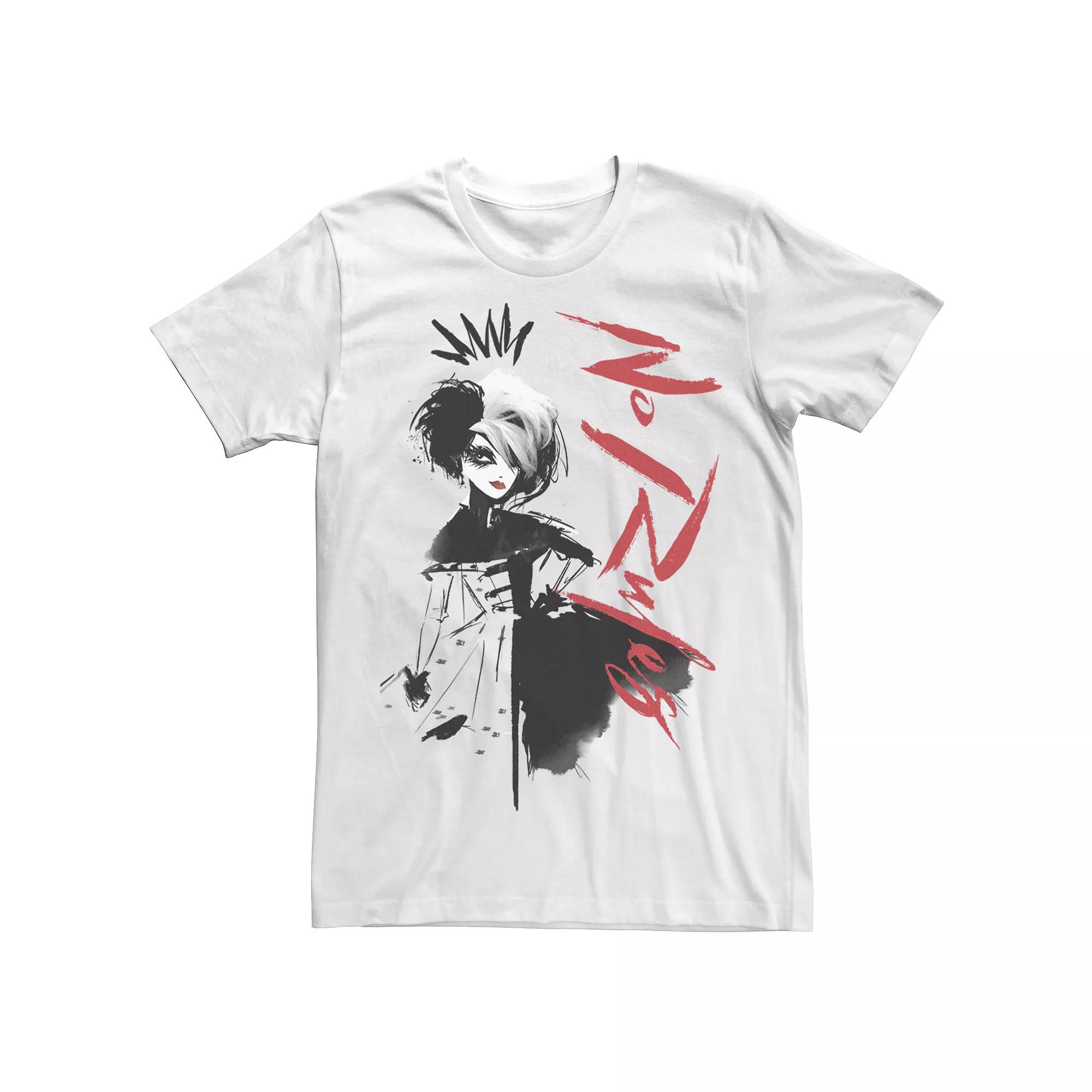 Disney's Cruella De Vil Men's No Rules Sketch Tee,  Product Image
