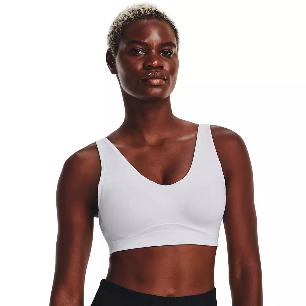 Women's Under Armour SmartForm Evolution Mid Sports Bra, Size: XS, White Product Image