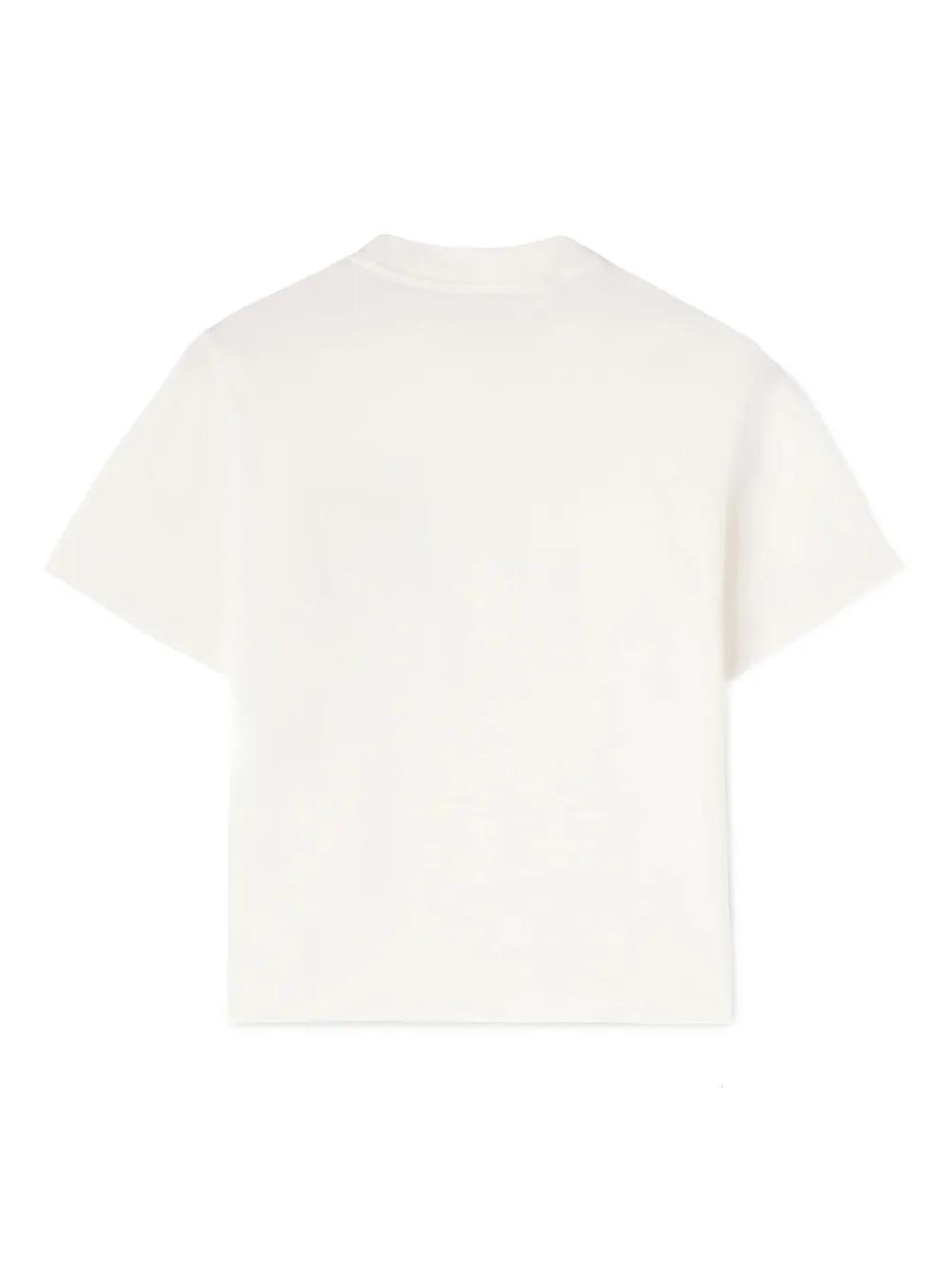 logo-embroidered cotton T-shirt Product Image