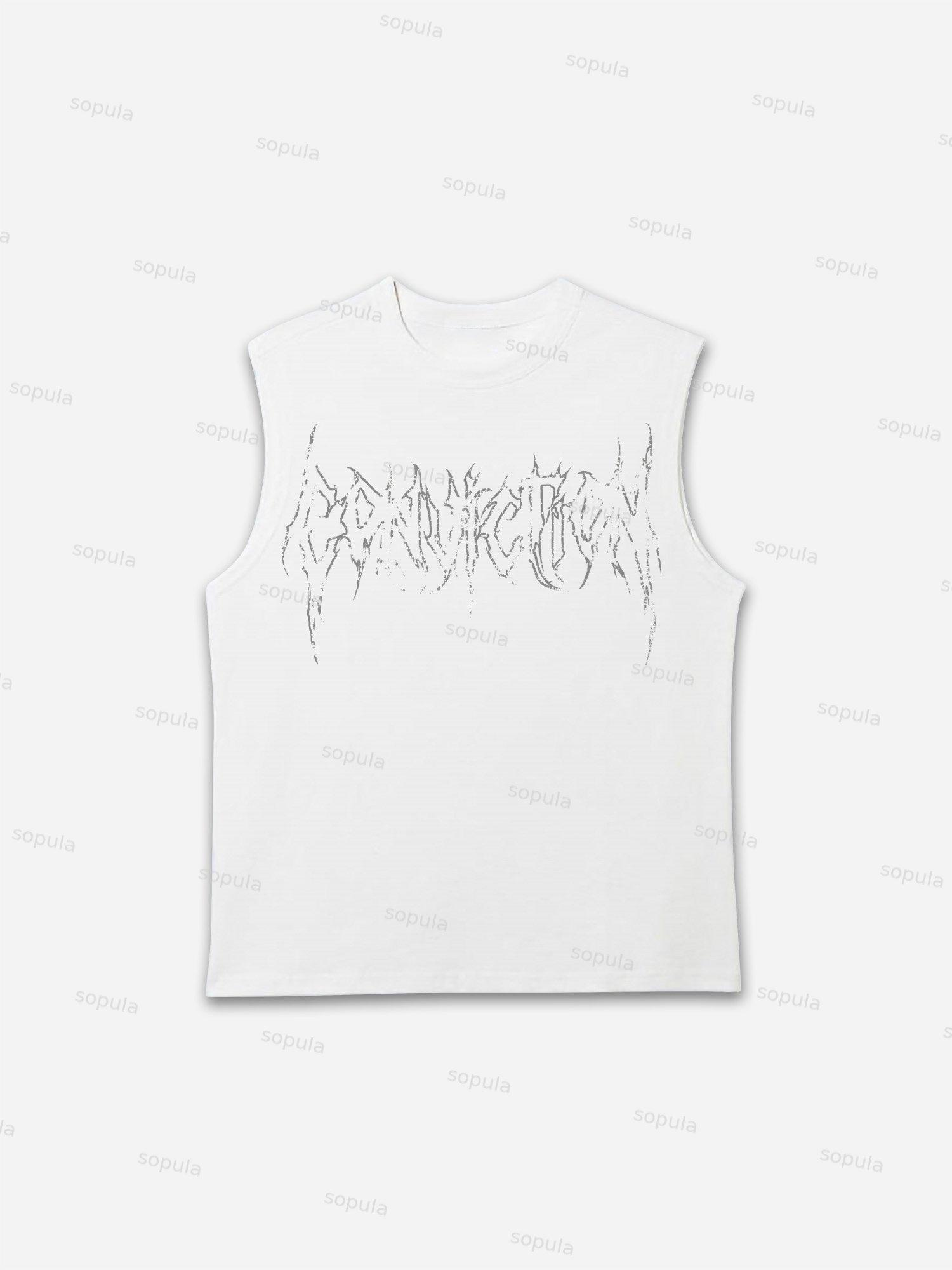 Sopula Men's Casual Conviction3 Graphics Cotton Tank Top Product Image