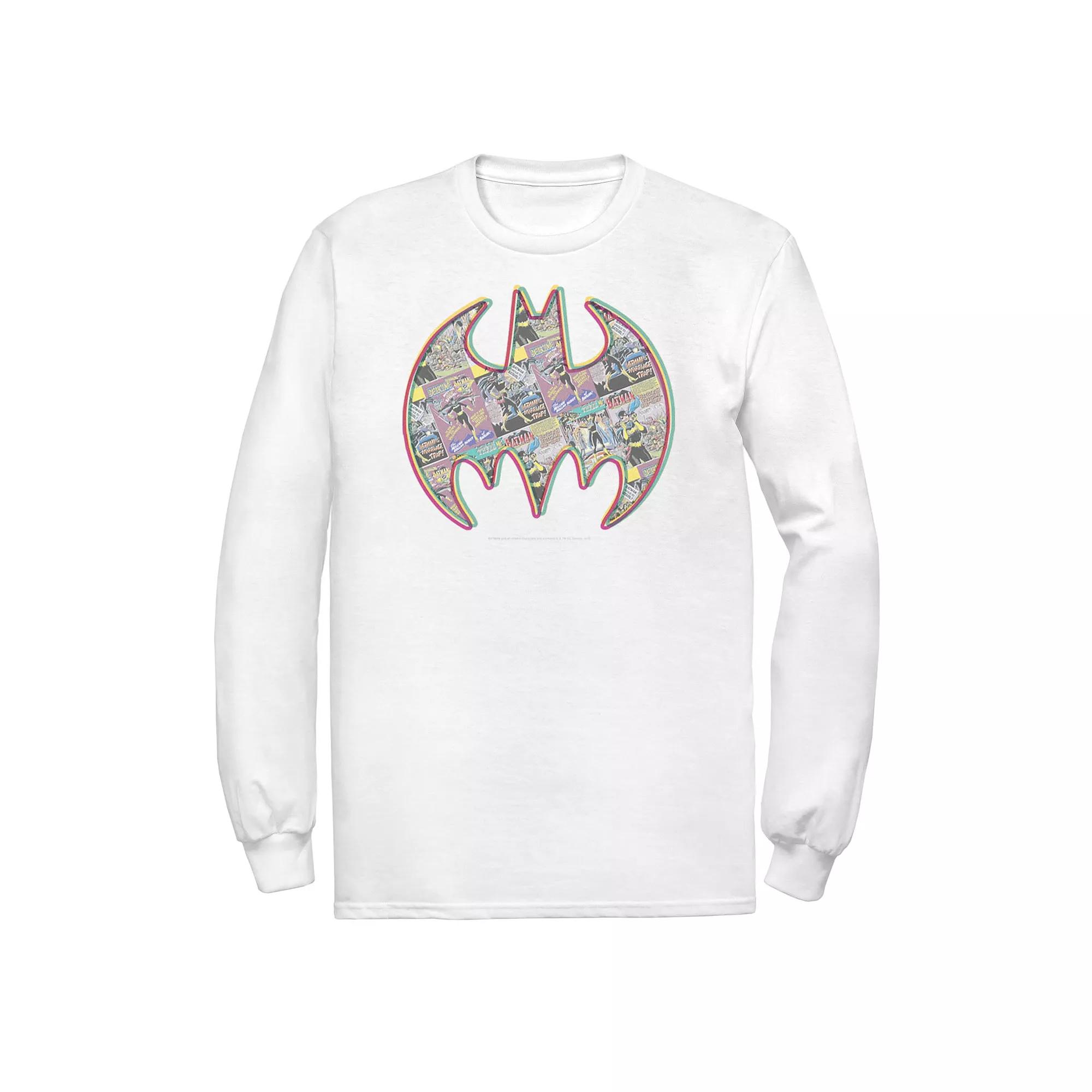 Men's DC Comics Batman Neon Comic Cover Logo Tee,  Product Image