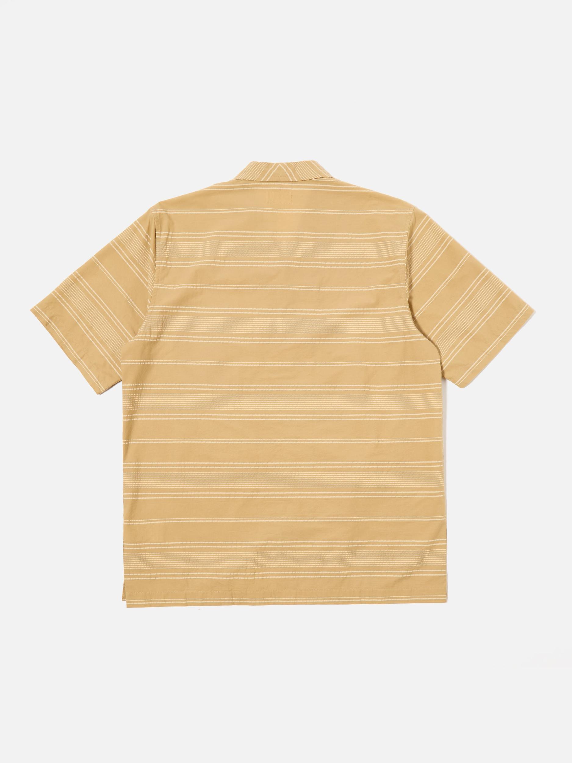 Sand Textured Stripe Minari Shirt Product Image