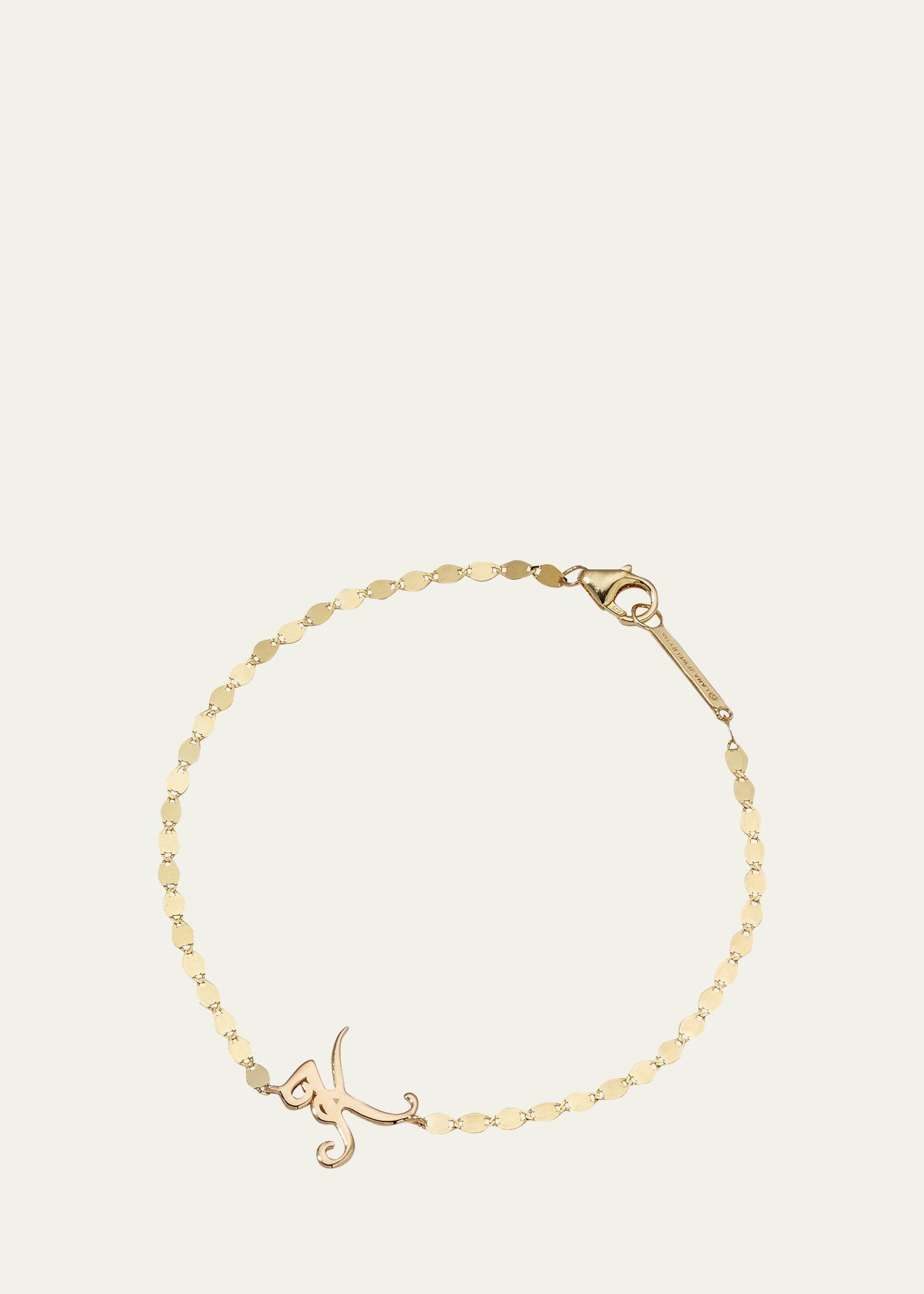 Micro Cursive Initial Bracelet Product Image