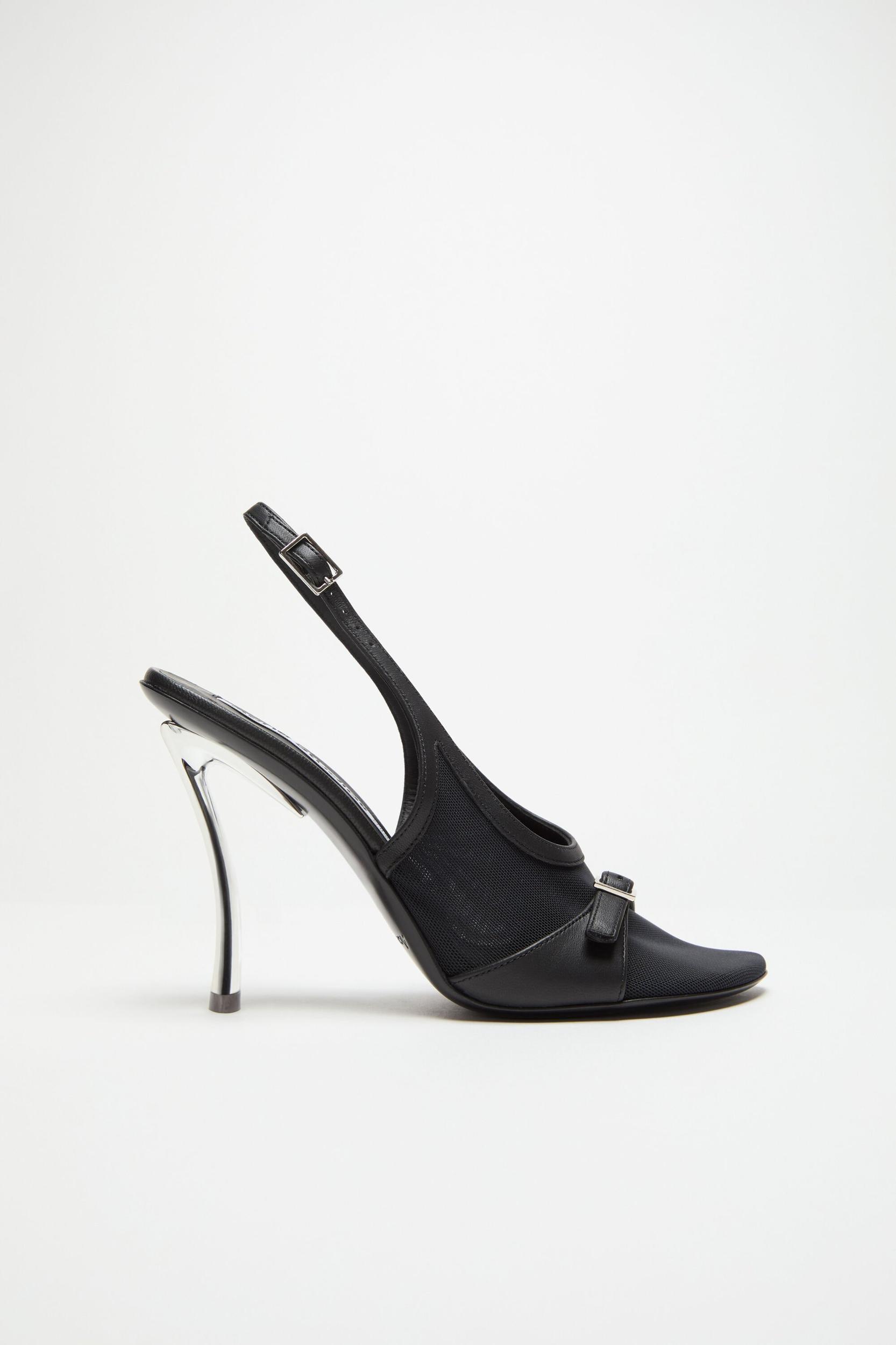 Mesh slingback heels Product Image